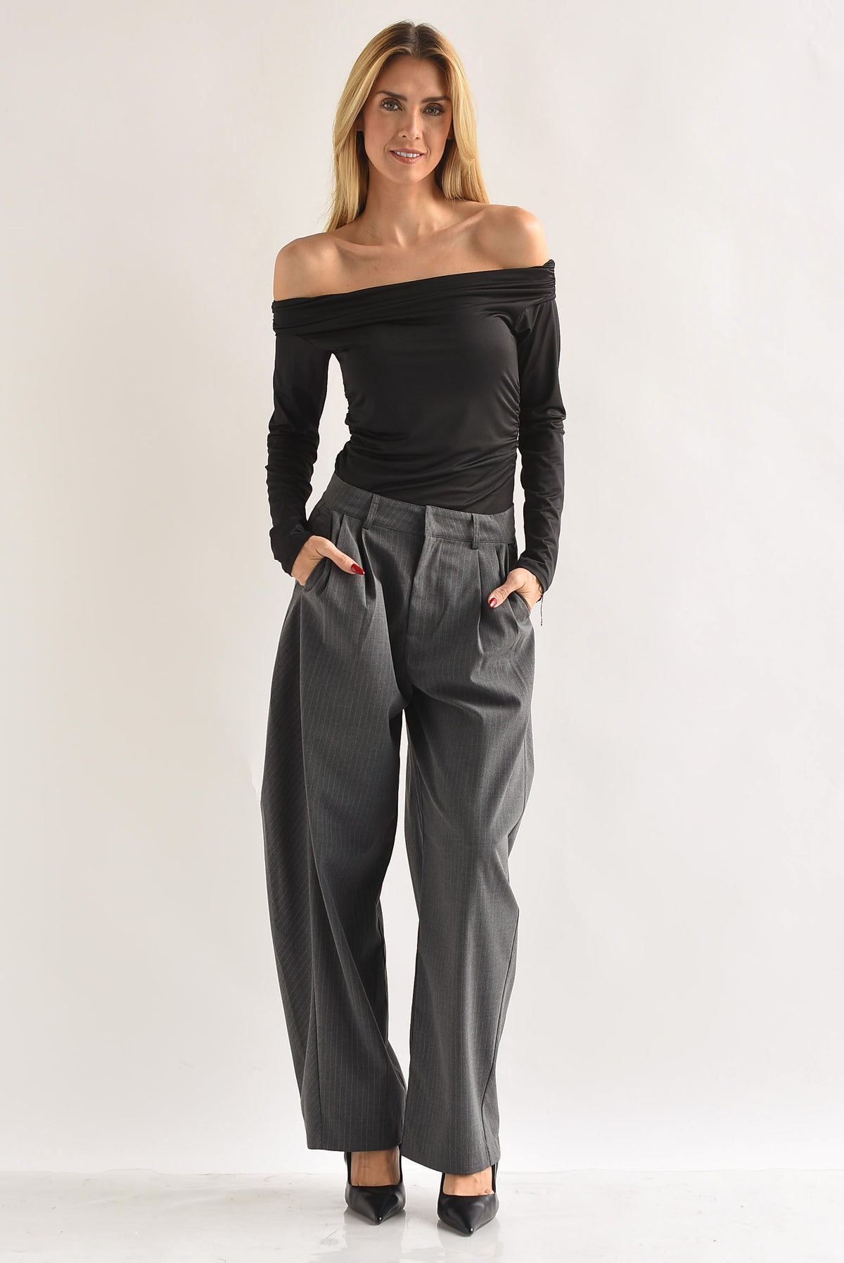 Pantalón de vestir barrel línea diplomática