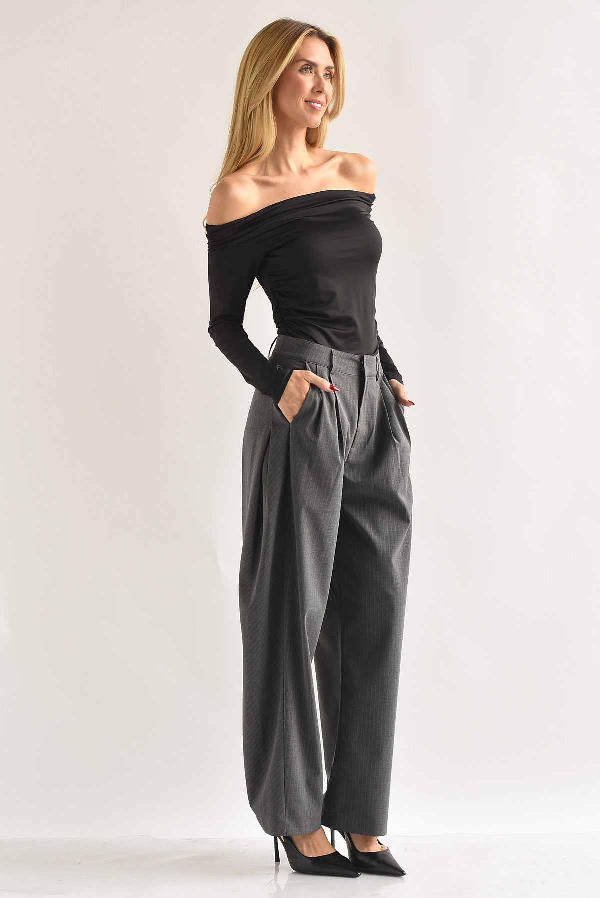 Pantalón de vestir barrel línea diplomática