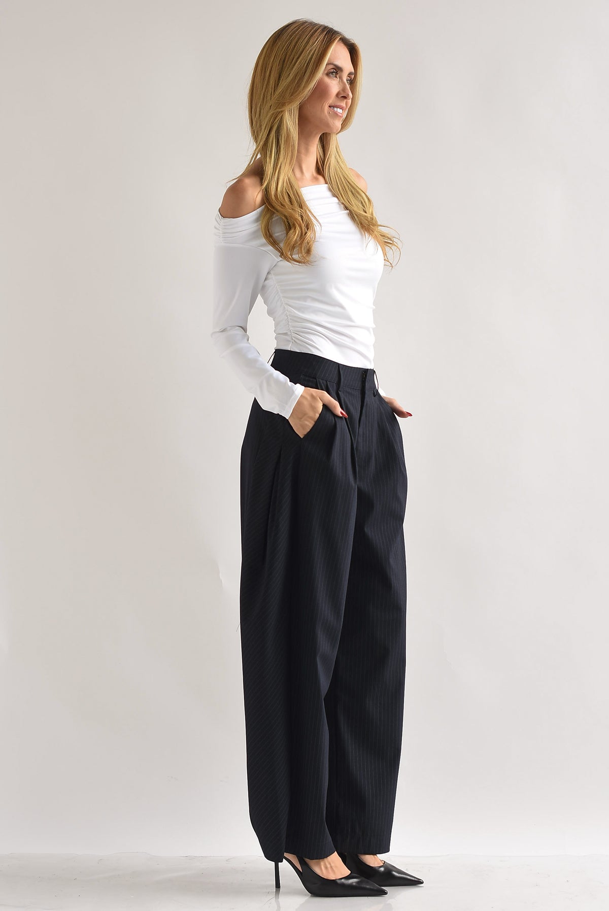 Pantalón de vestir barrel línea diplomática