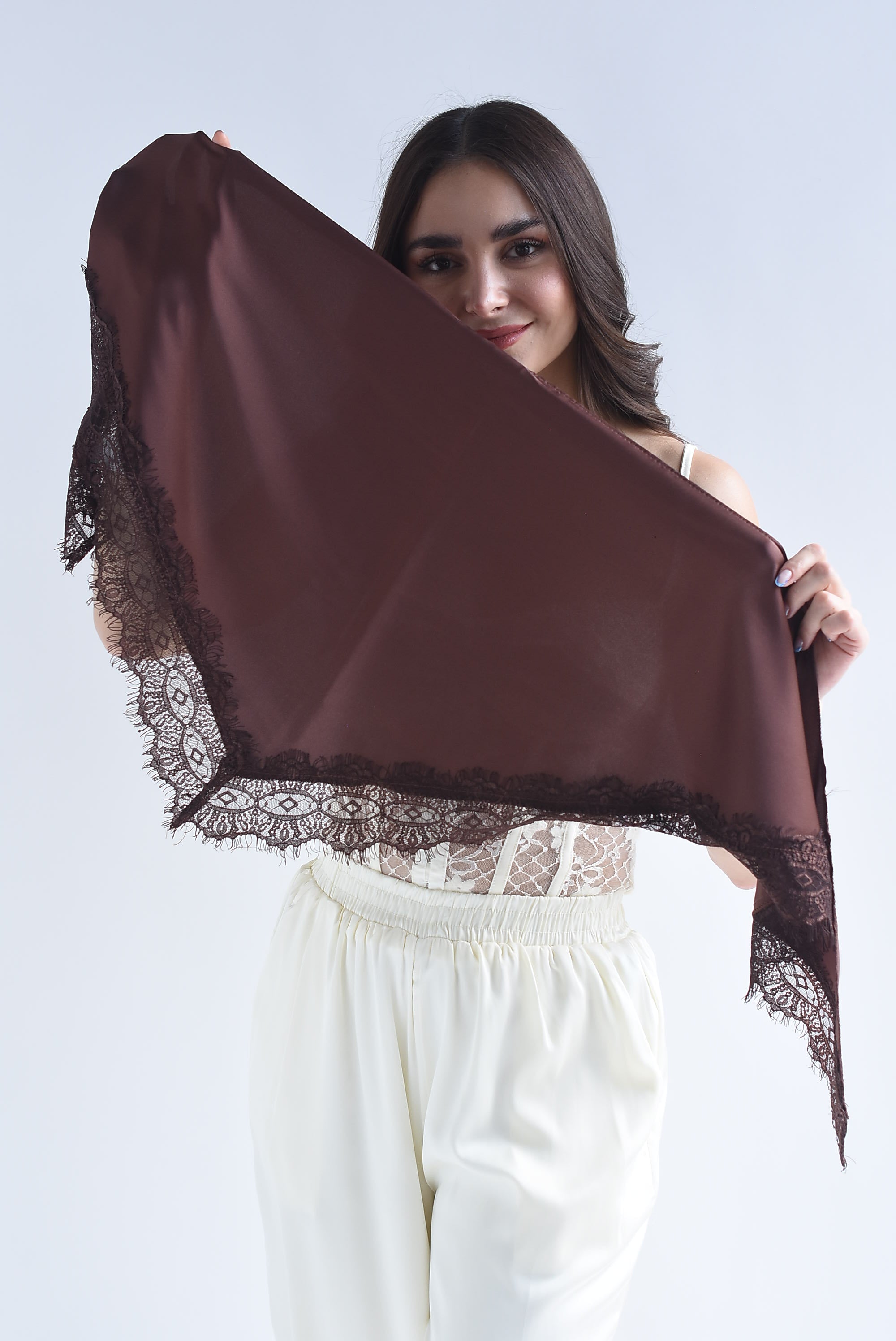 Pareo satín olán encaje