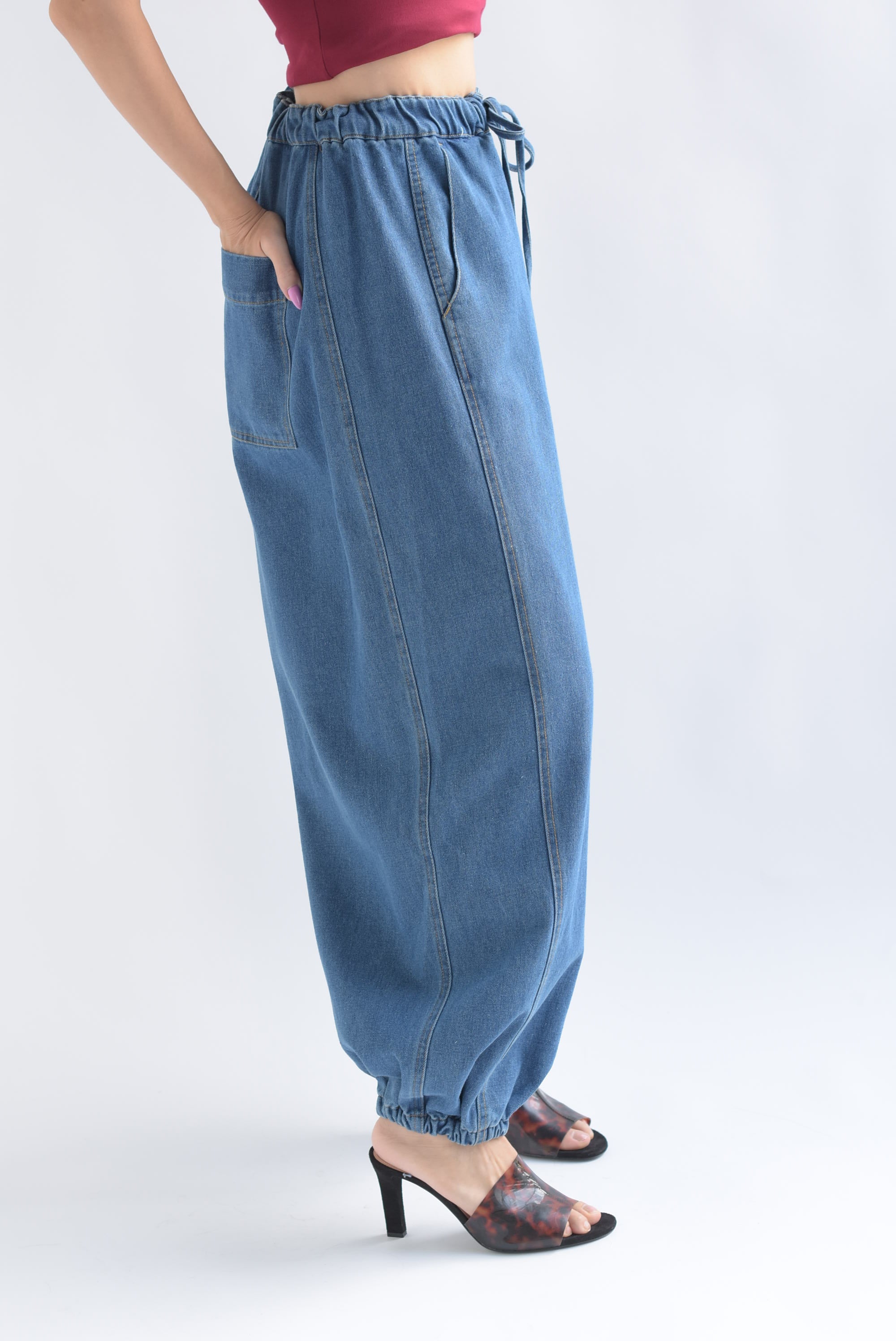 Pantalón globo Denim