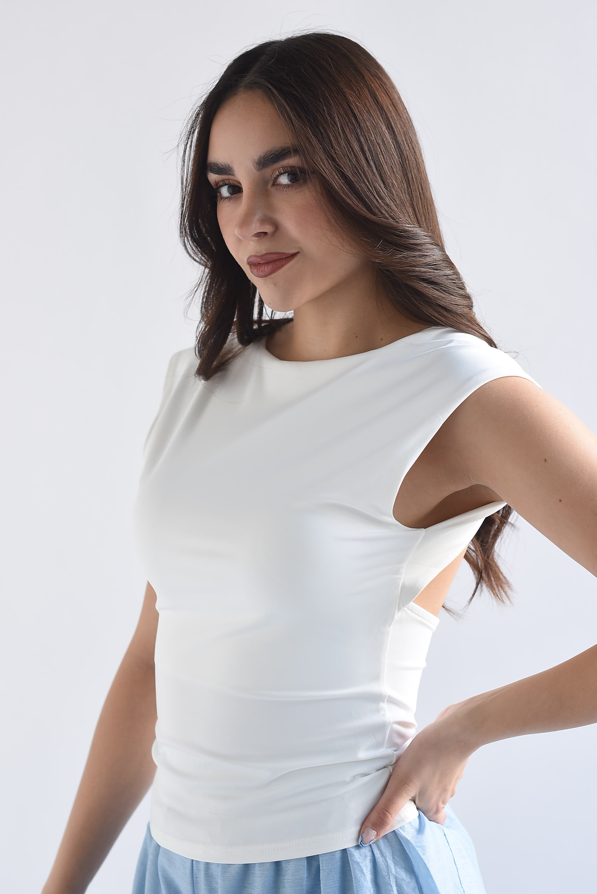 Blusa licra espalda cuadrada