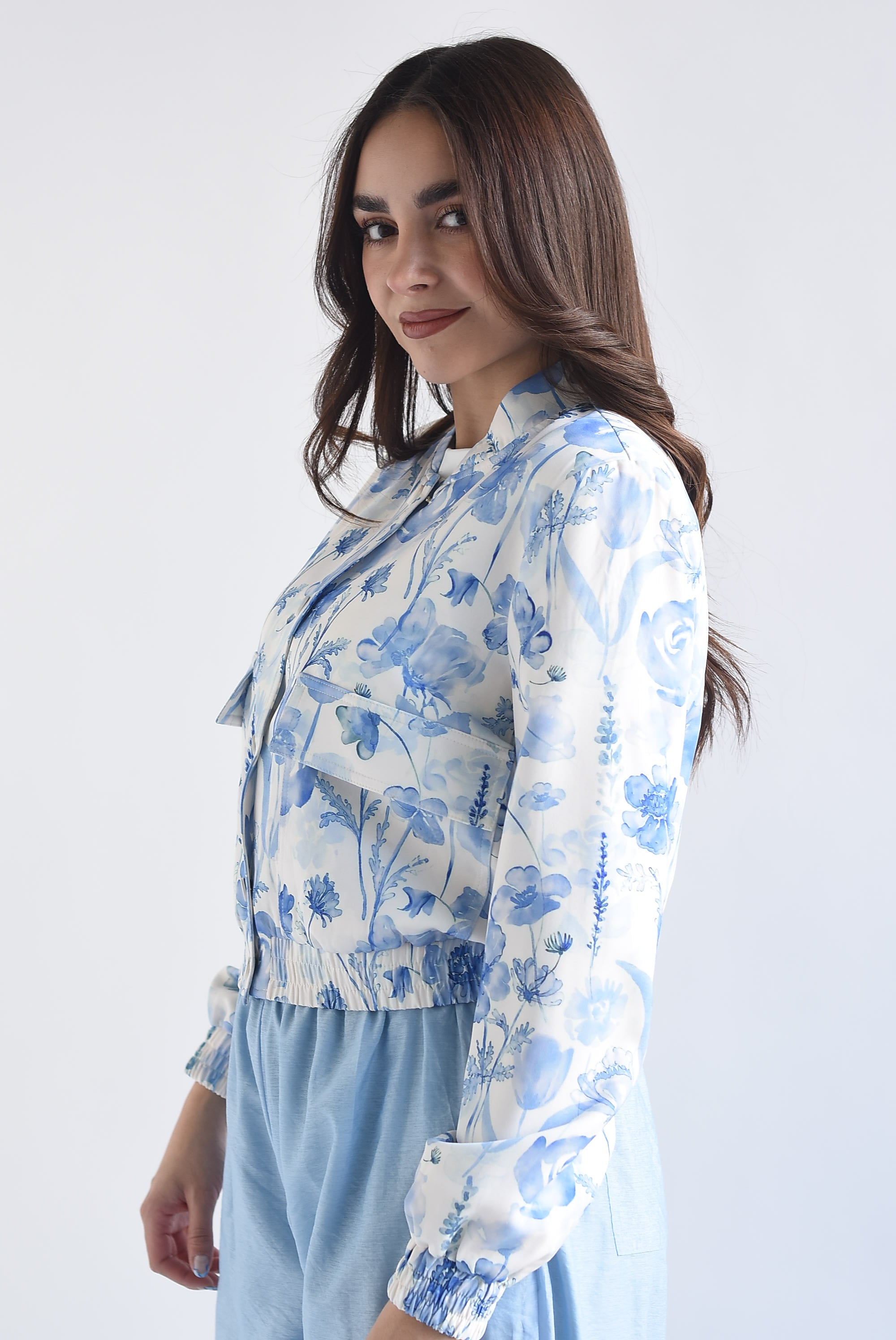 PREVENTA Chamarra bomber de vestir flores