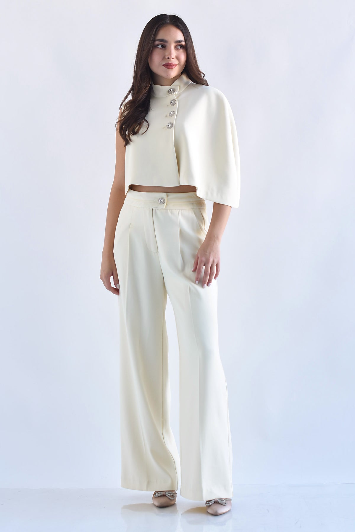 Set Pantalón y Chaleco capa joyas