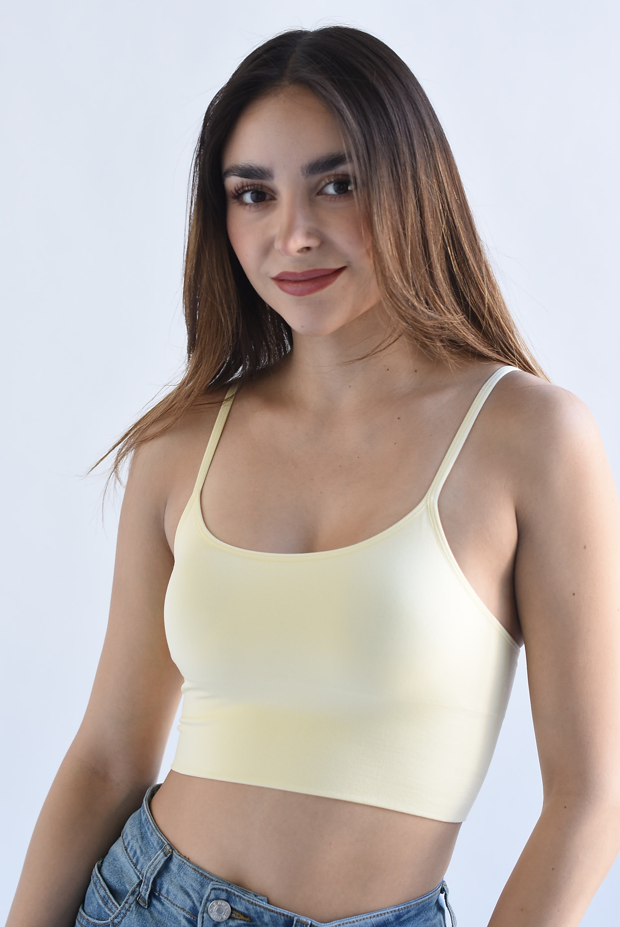Top Underwear tirante ajustable Amarillo mantequilla