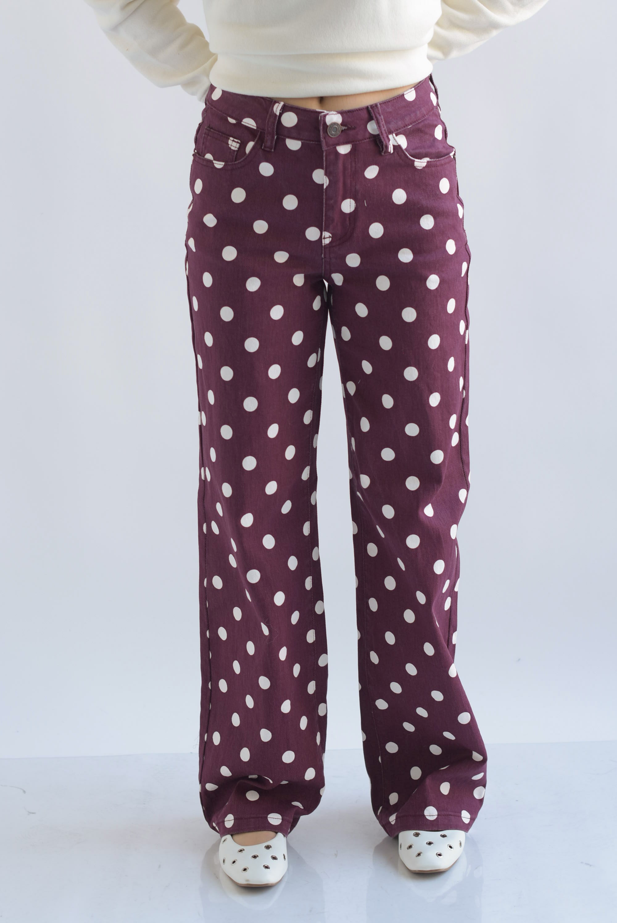 Jeans polka dots Vino