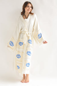 Fashion Styled Ensamble Largo Ojo Turco Crudo