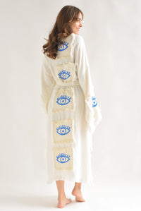 Fashion Styled Ensamble Largo Ojo Turco Crudo
