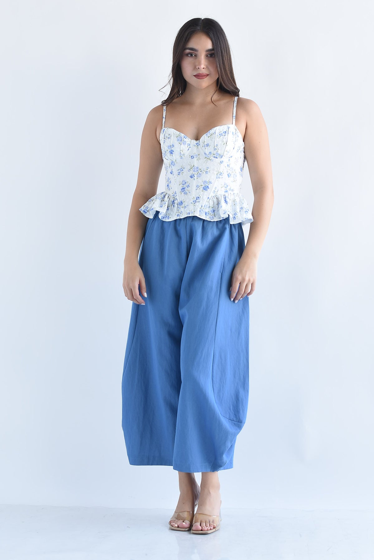 Pantalón barrel culotte