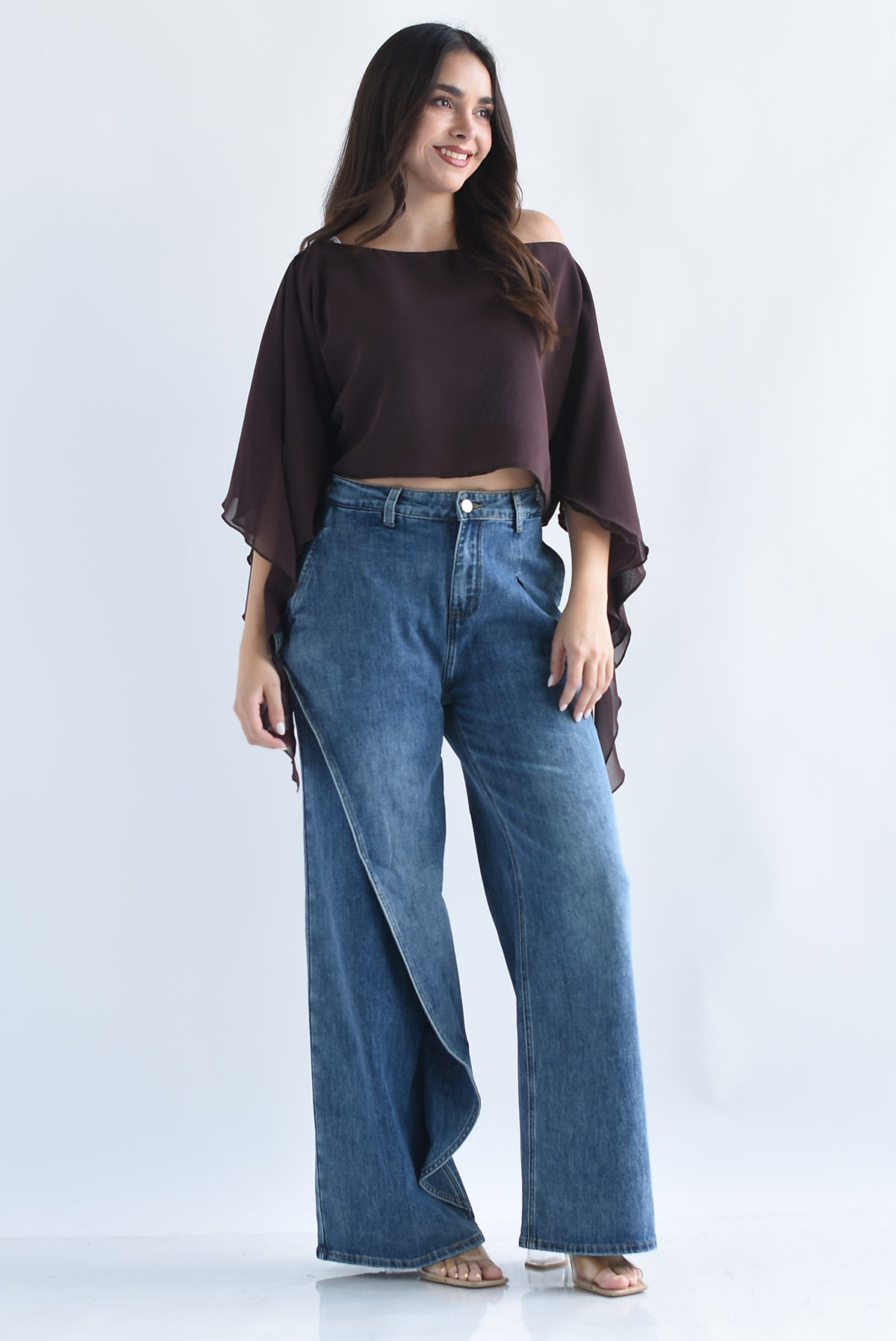Jeans olán faldón