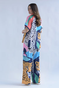 Fashion Styled Set Pantalón y Blusa leopardos Multicolor