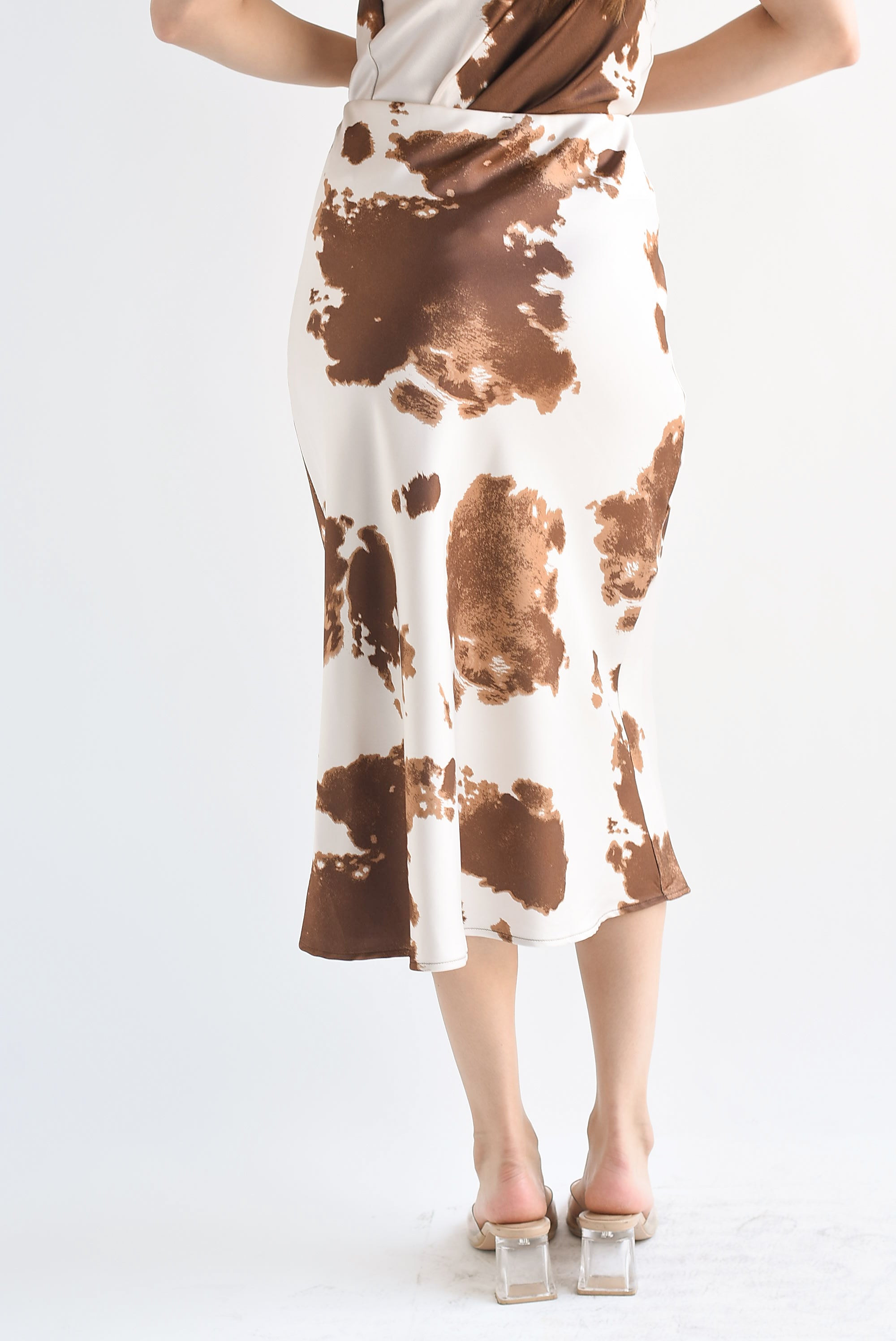 Falda lencera cow Moka