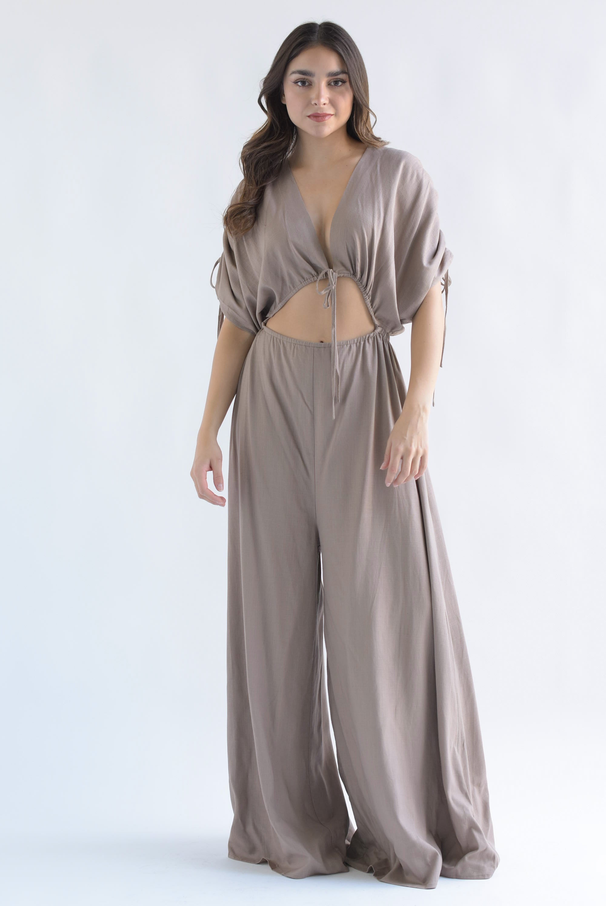 Jumpsuit cut-out jaretas Moka