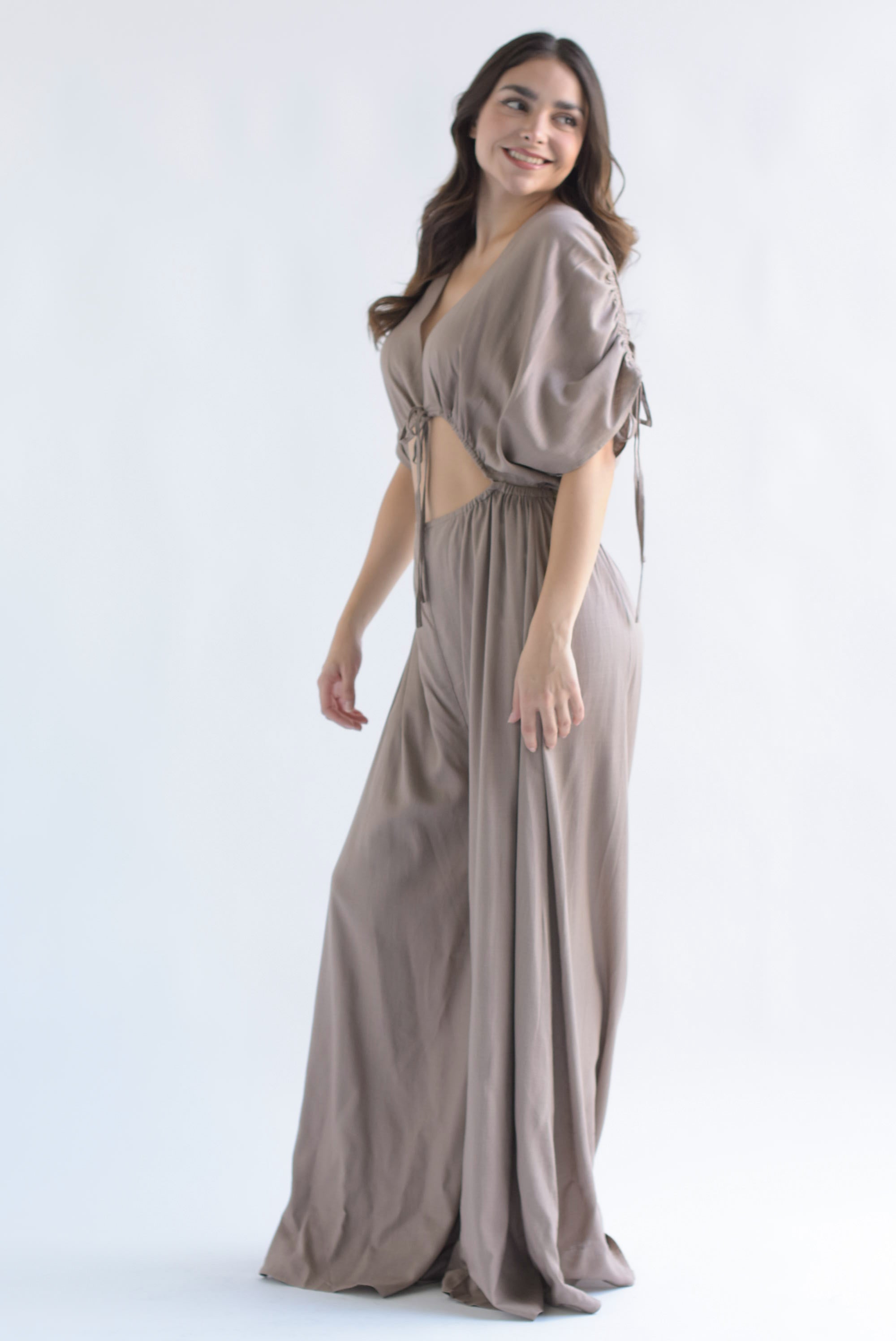 Jumpsuit cut-out jaretas Moka