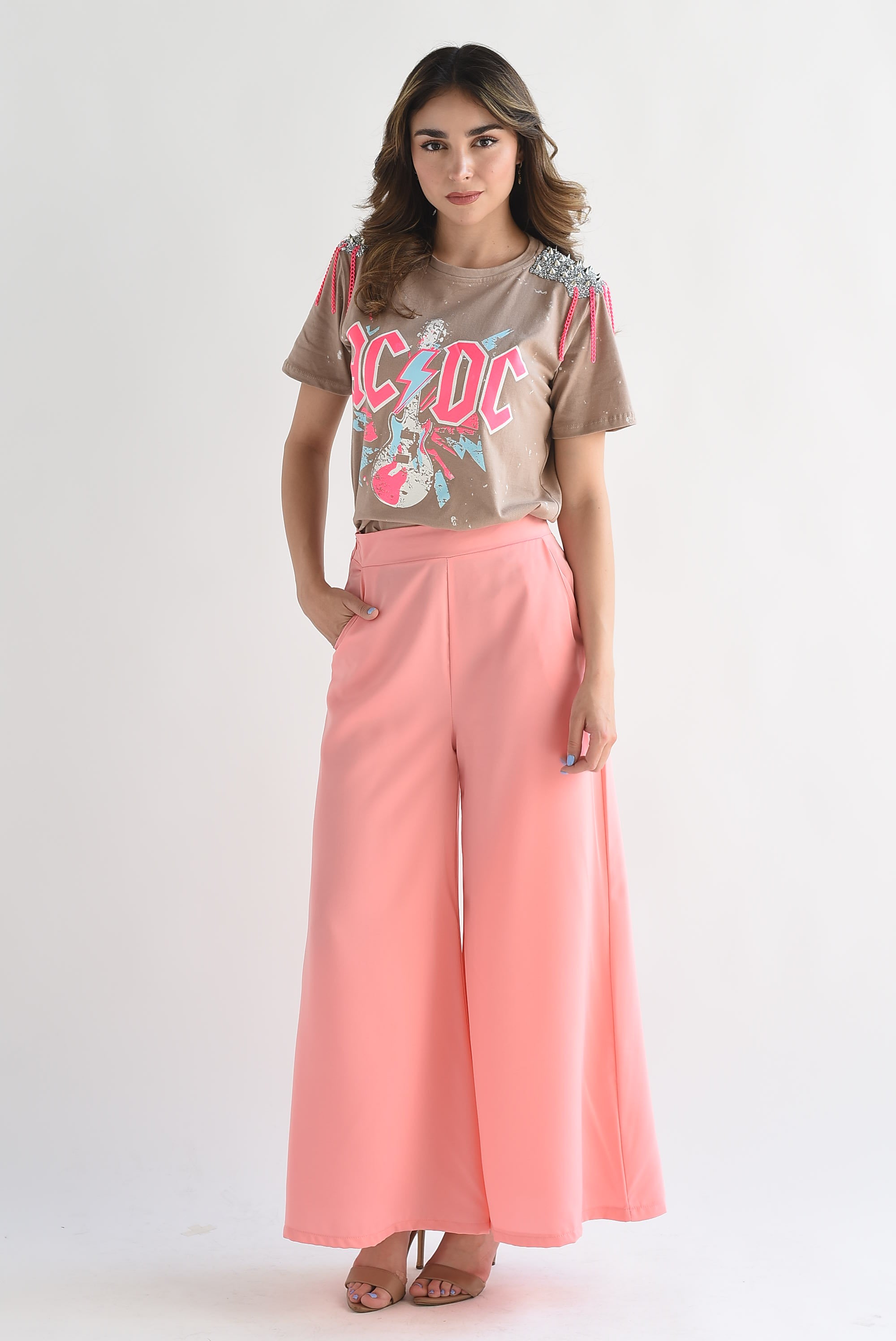 Pantalón pierna súper ancha Coral