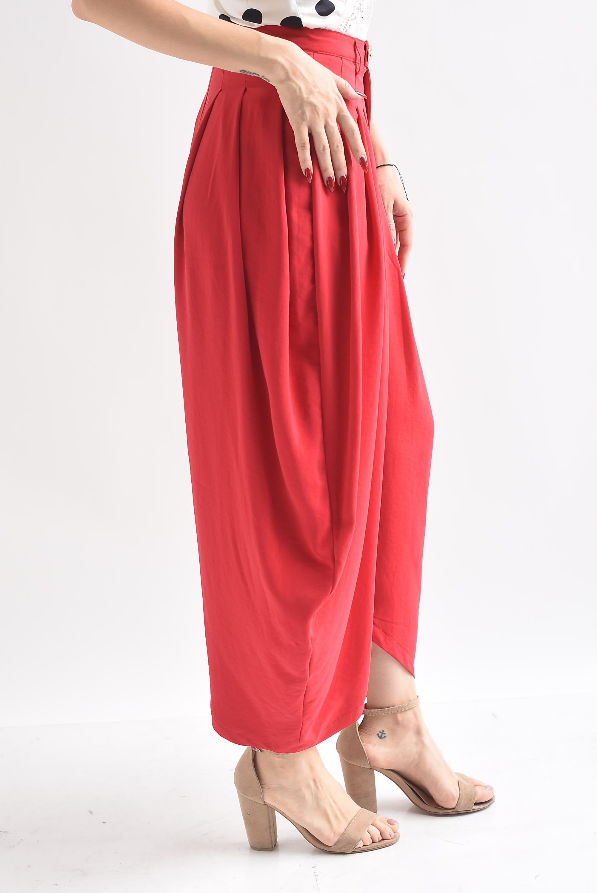Pantalón globo pinzas