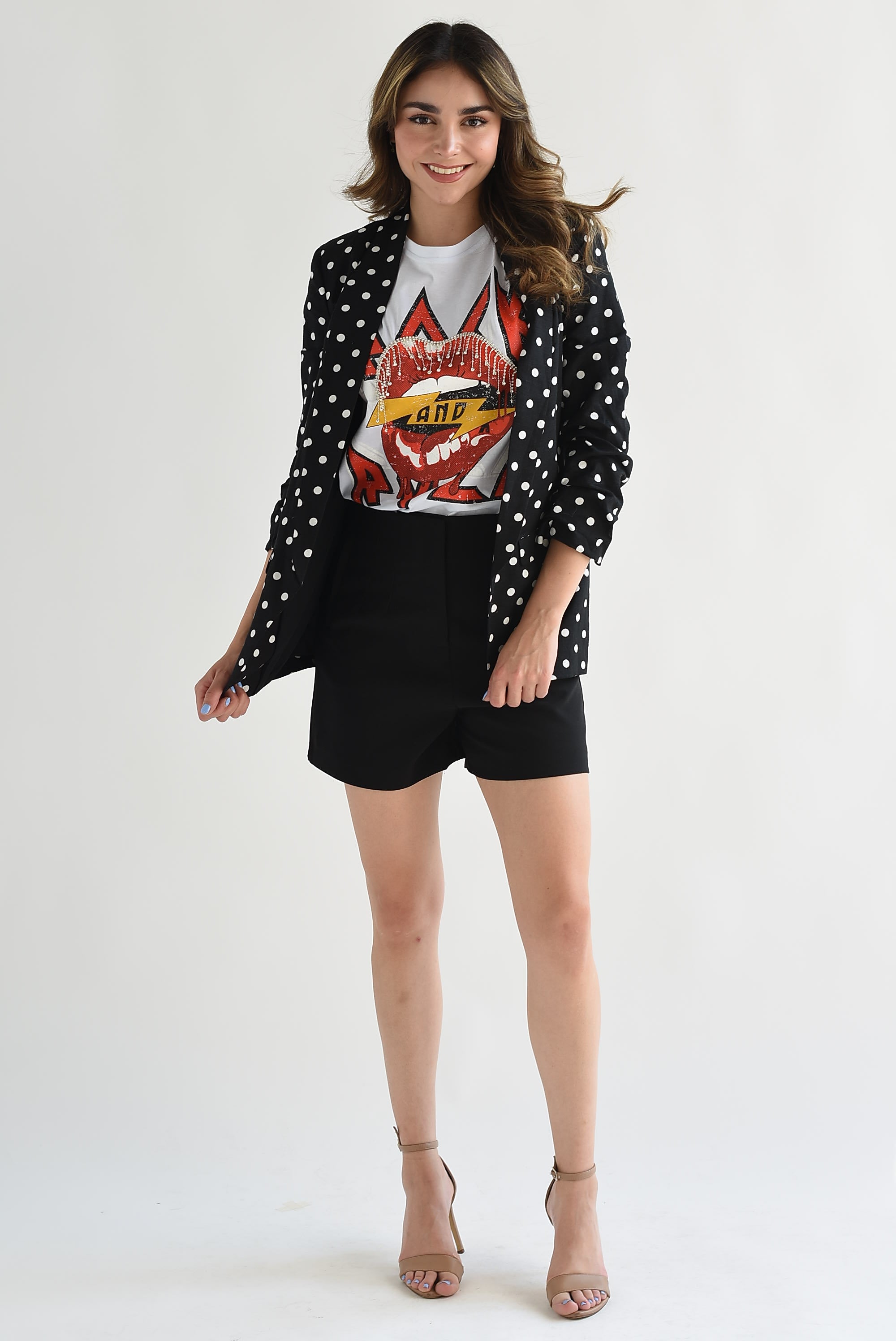 Short simulación pinzas Negro