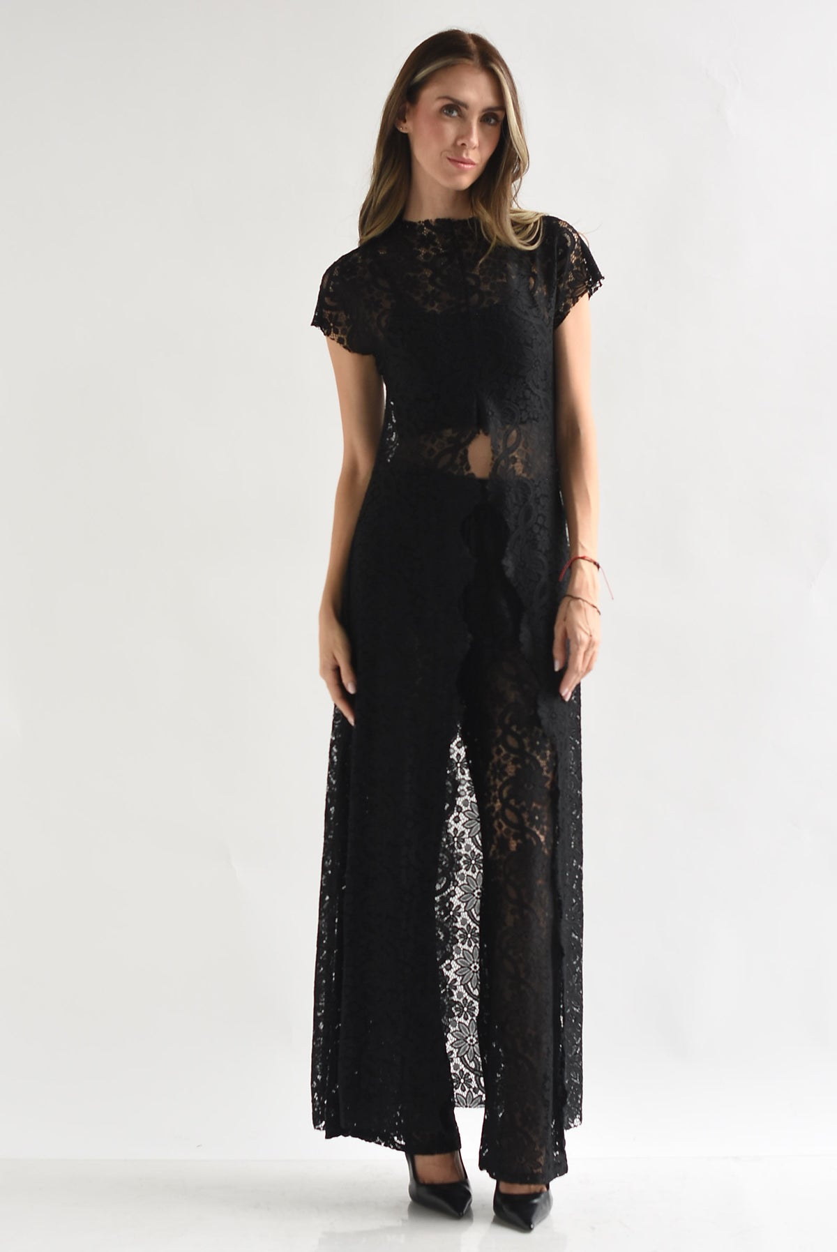 Set Pantalón y Maxi blusa encaje
