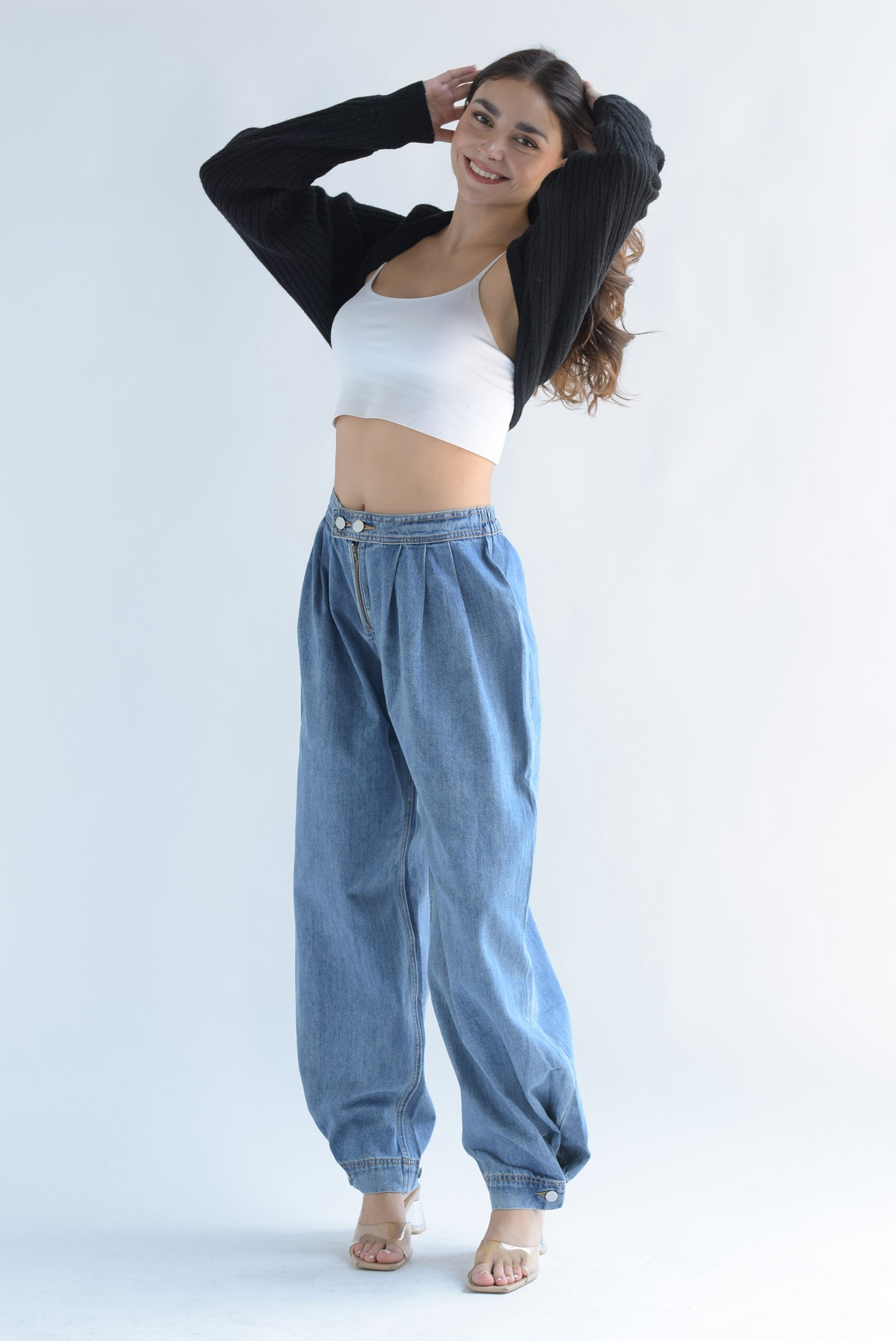 Capa punto canalé Negro