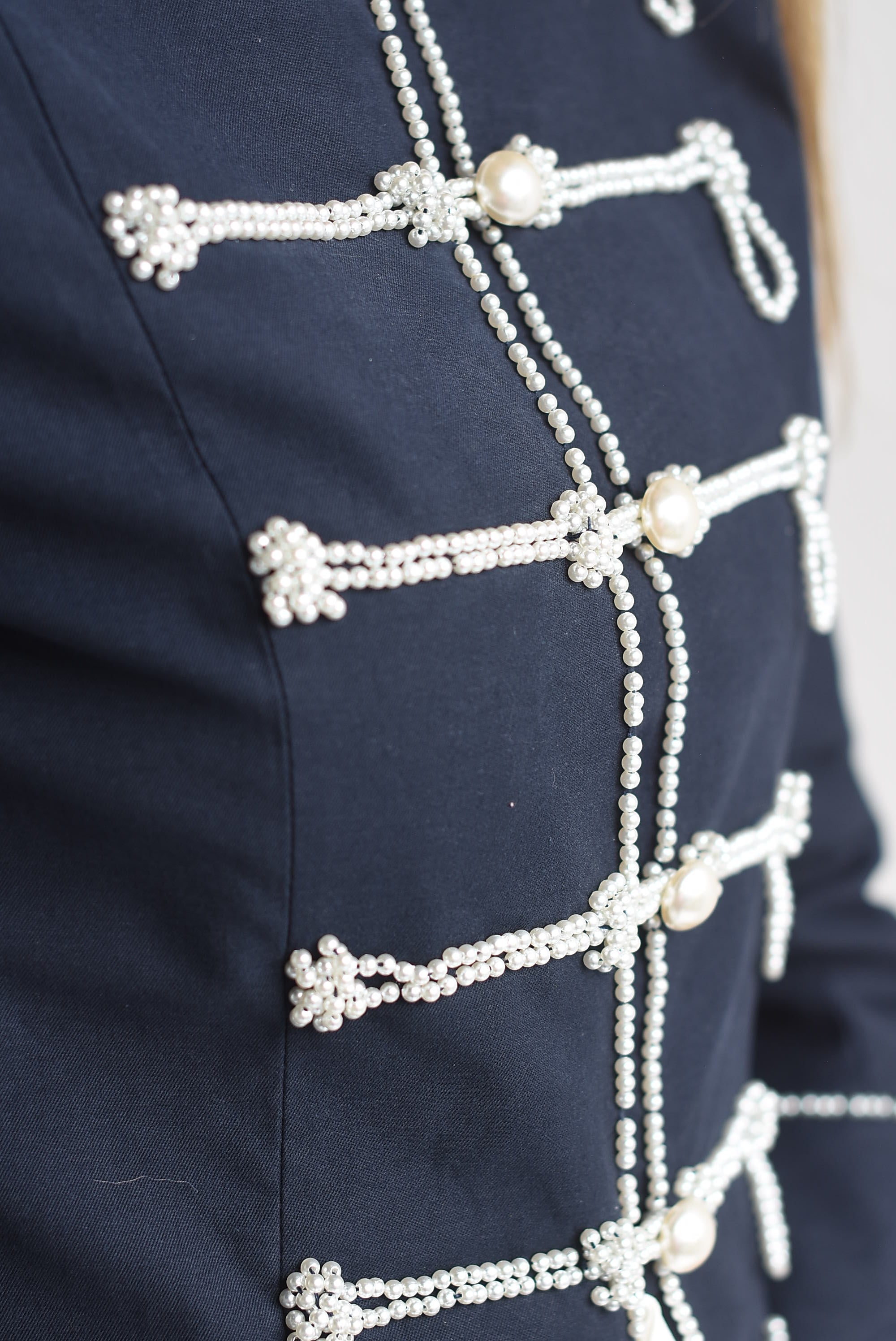 Blazer militar Chinese perlas