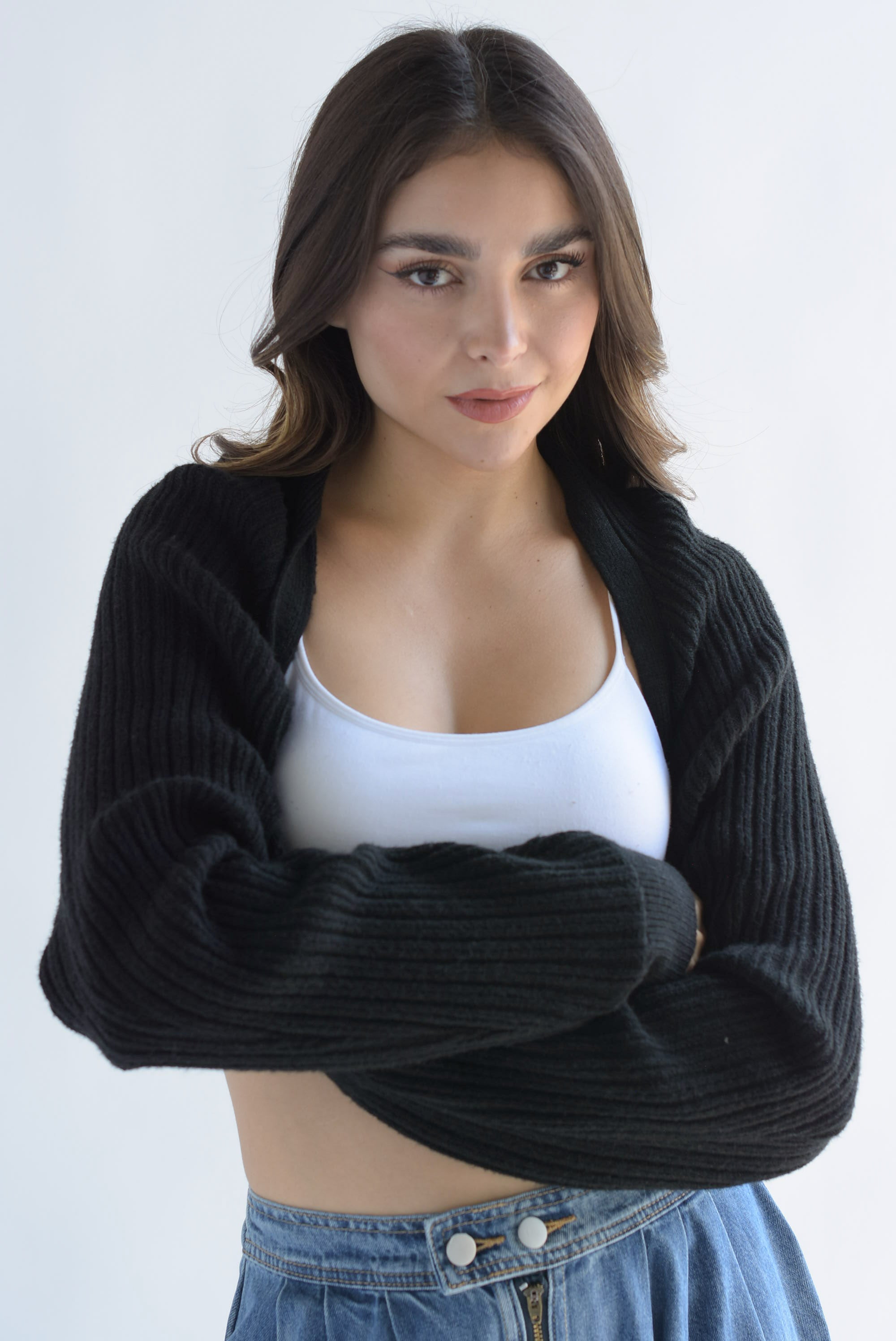 Capa punto canalé Negro