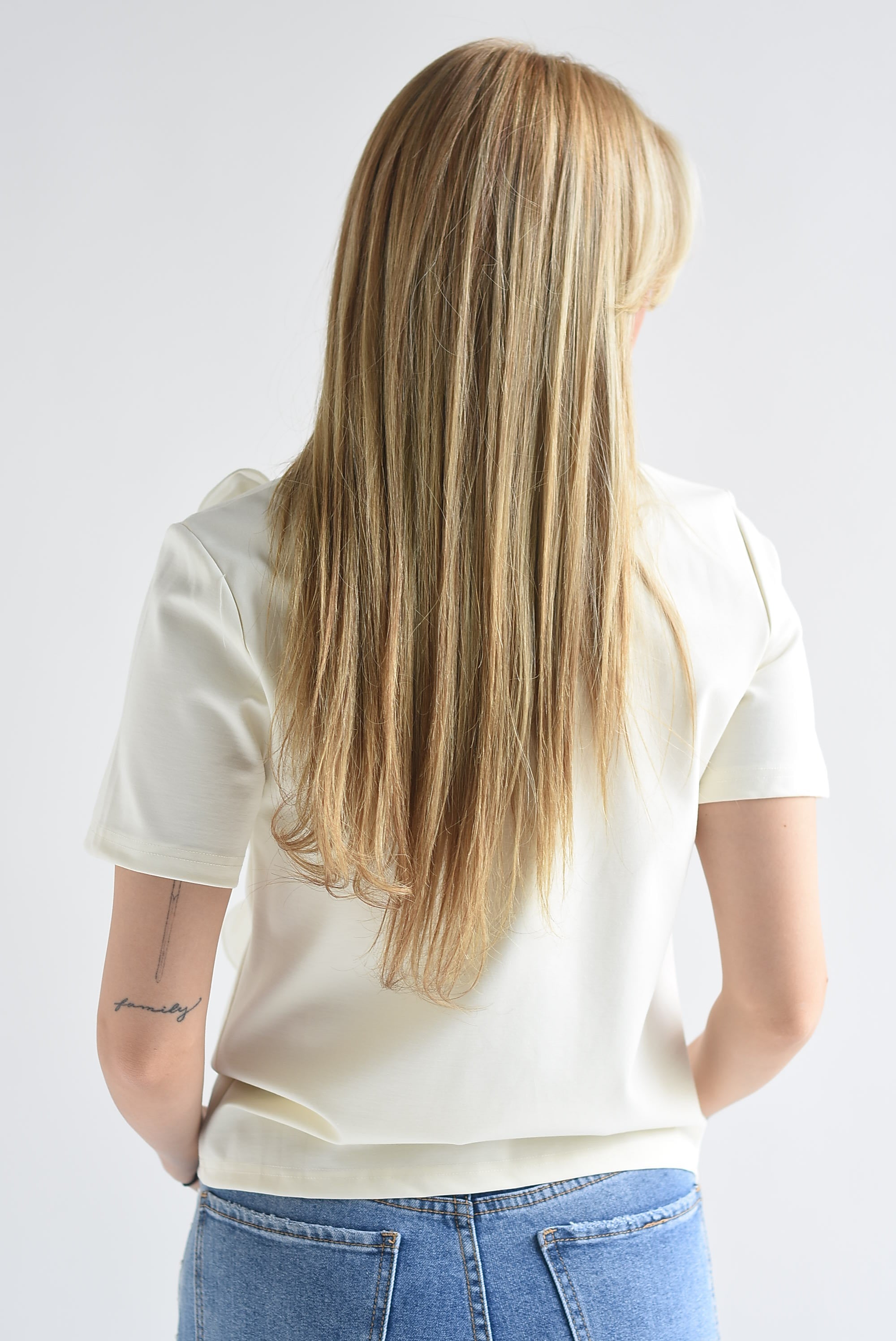 T-Shirt rosas 3D brillos