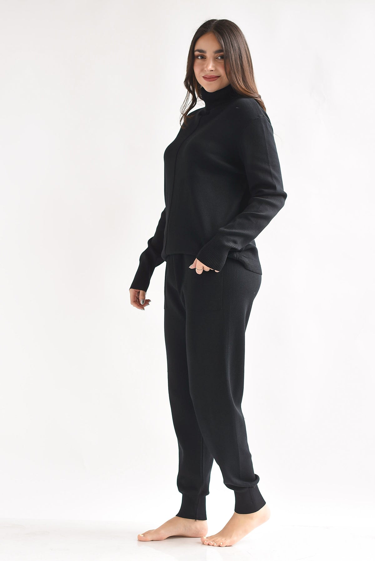 Set Pantalón y Sweater cuello alto
