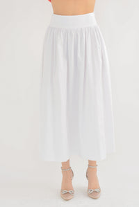 Fashion Styled Maxi falda larga Blanca