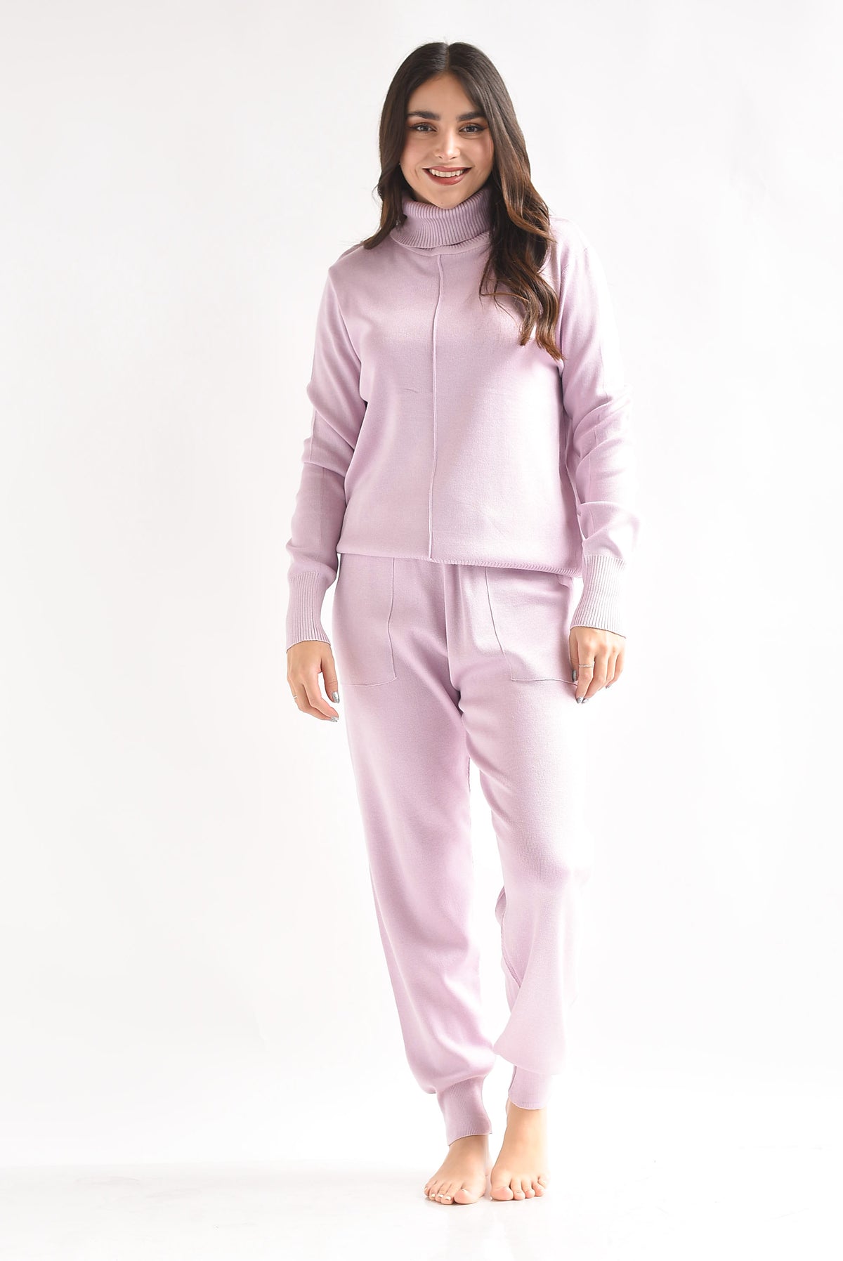 Set Pantalón y Sweater cuello alto