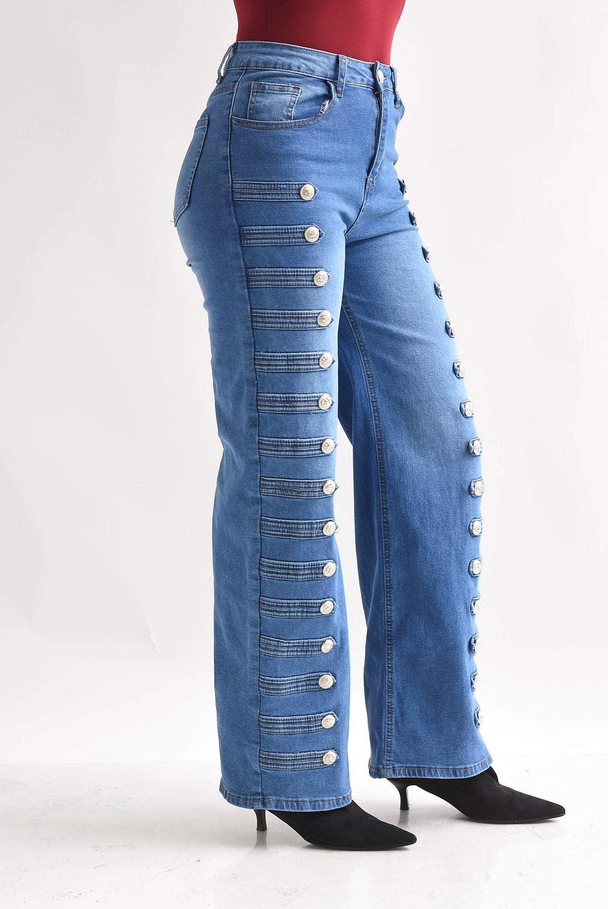 Jeans wide militar