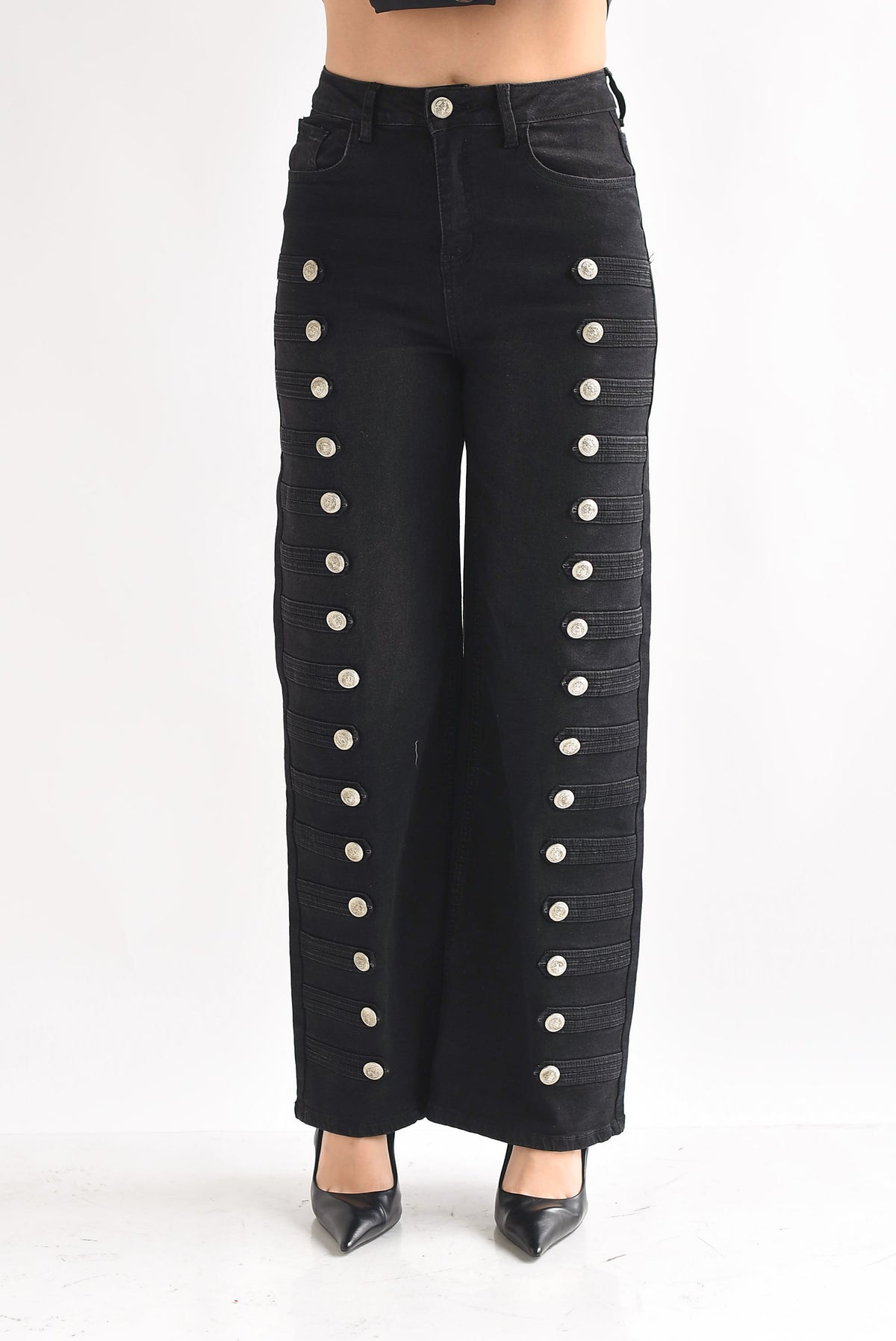 Jeans wide militar