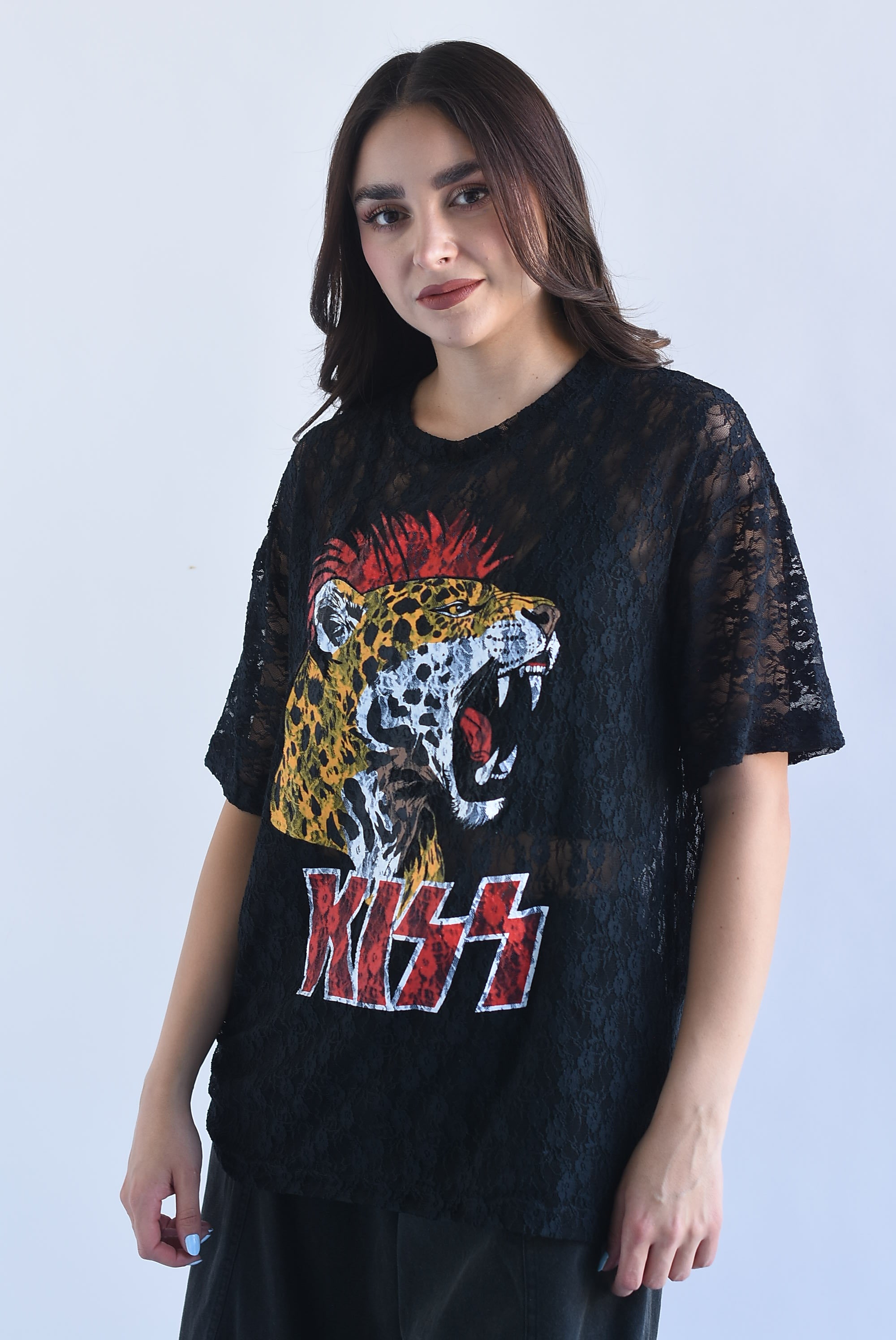 T-Shirt encaje KISS