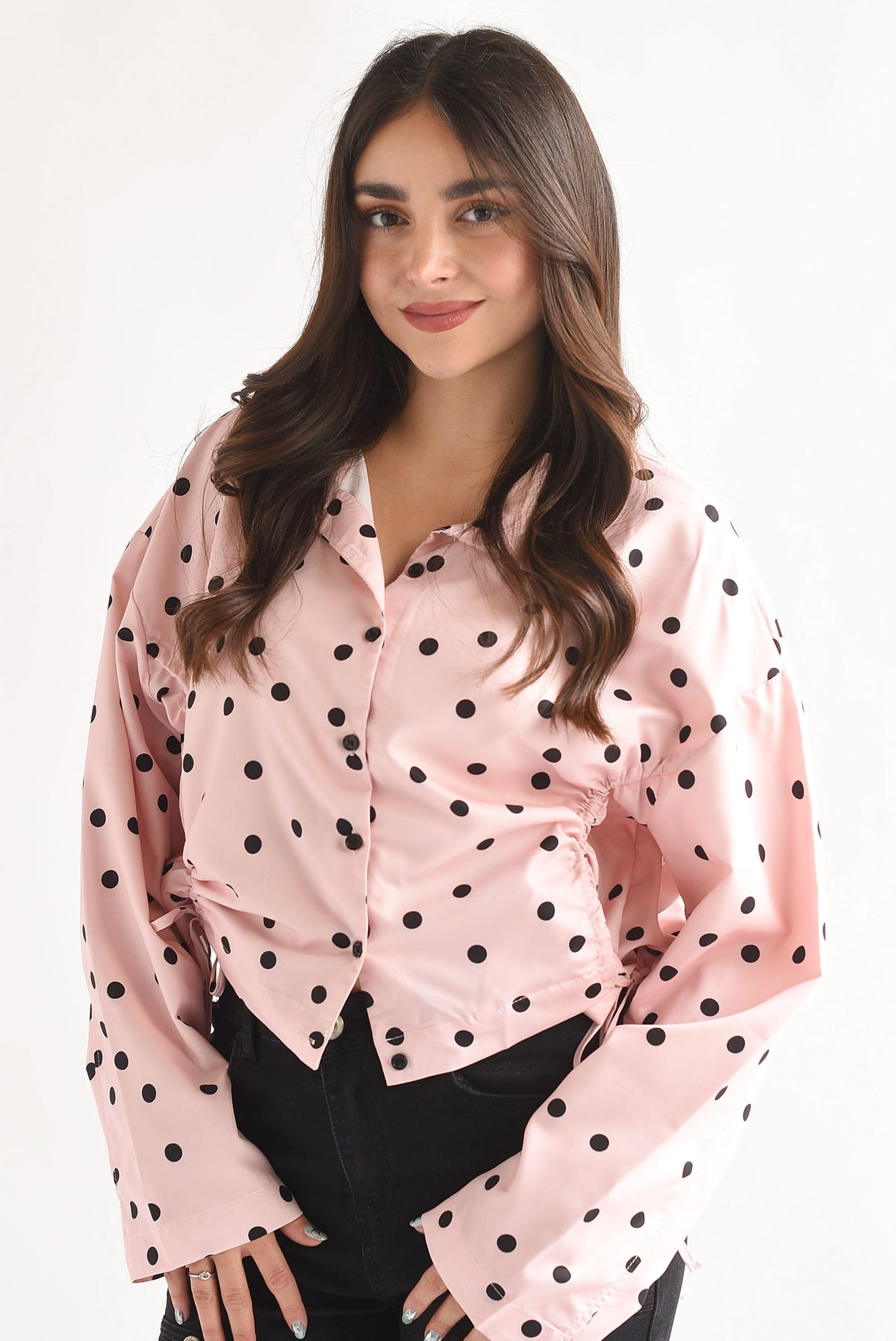 Chamarra jareta polka dots