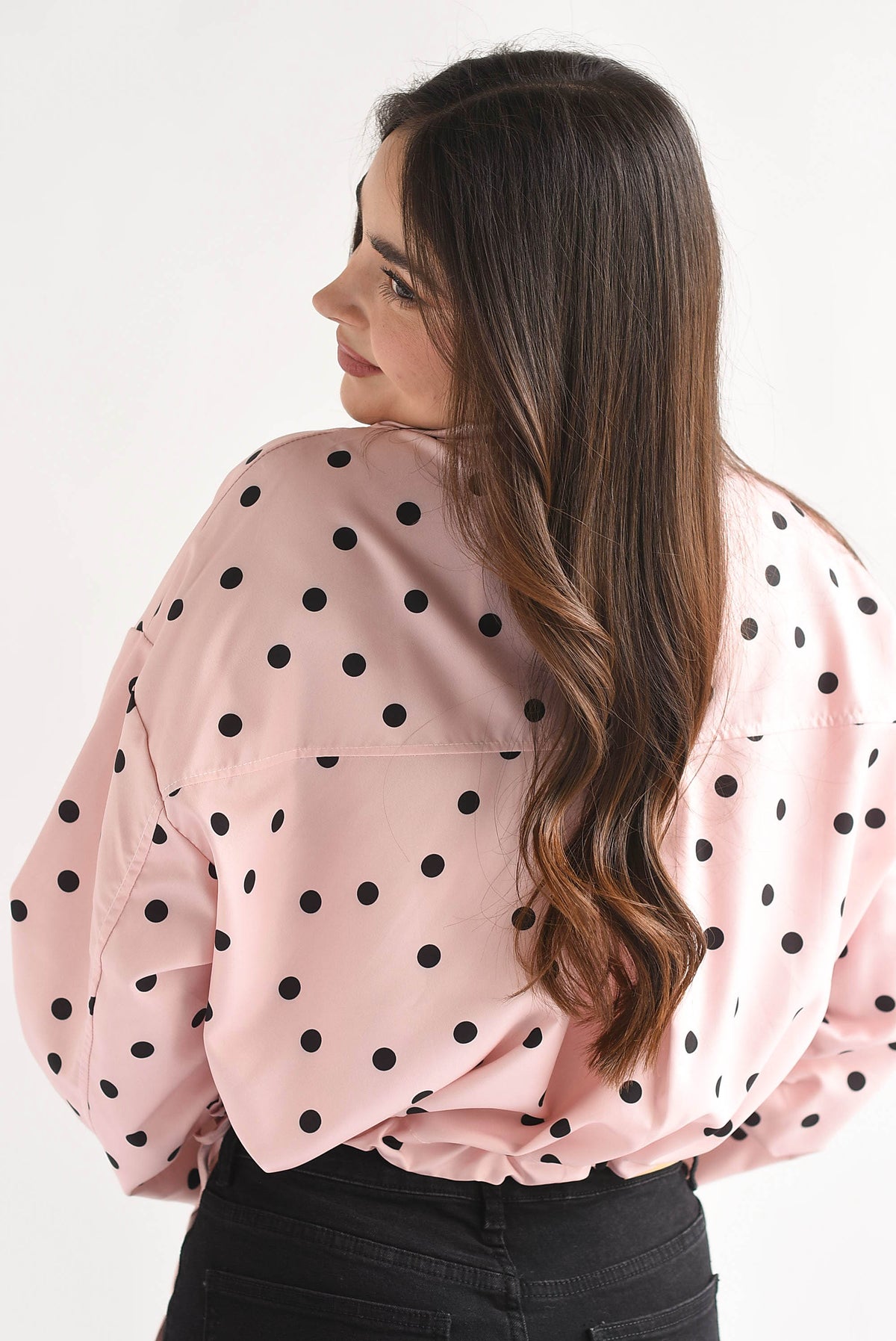 Chamarra jareta polka dots