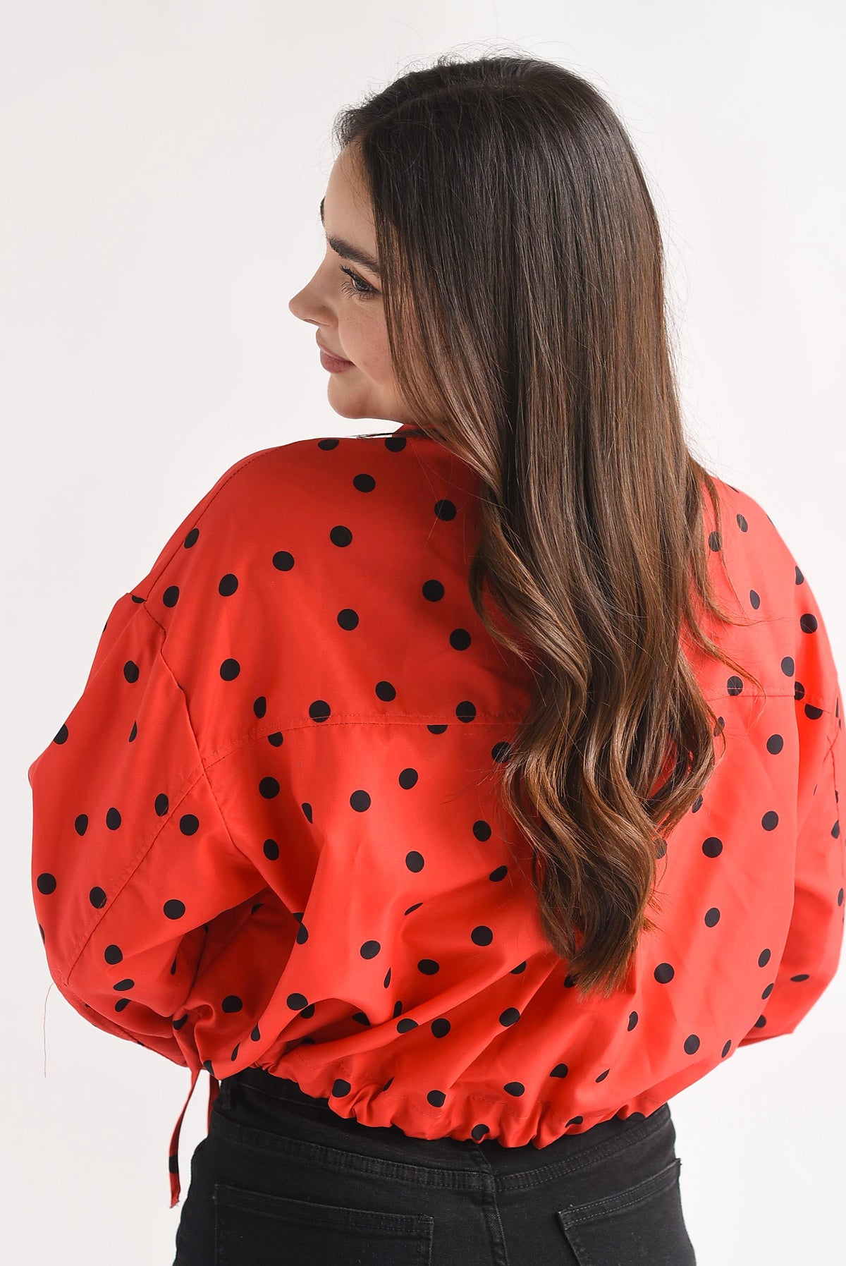 Chamarra jareta polka dots