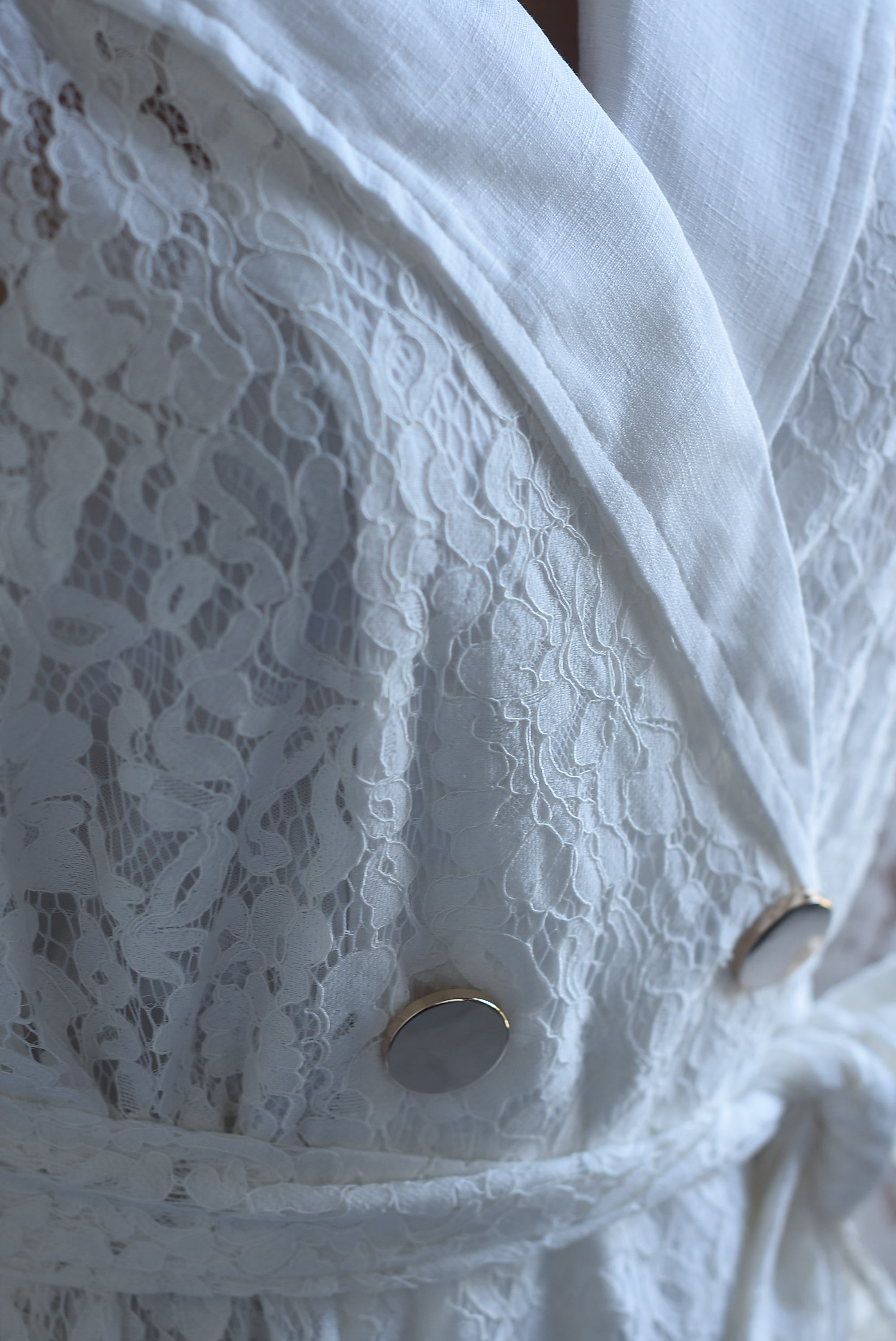 Blazer dress gabardina encaje