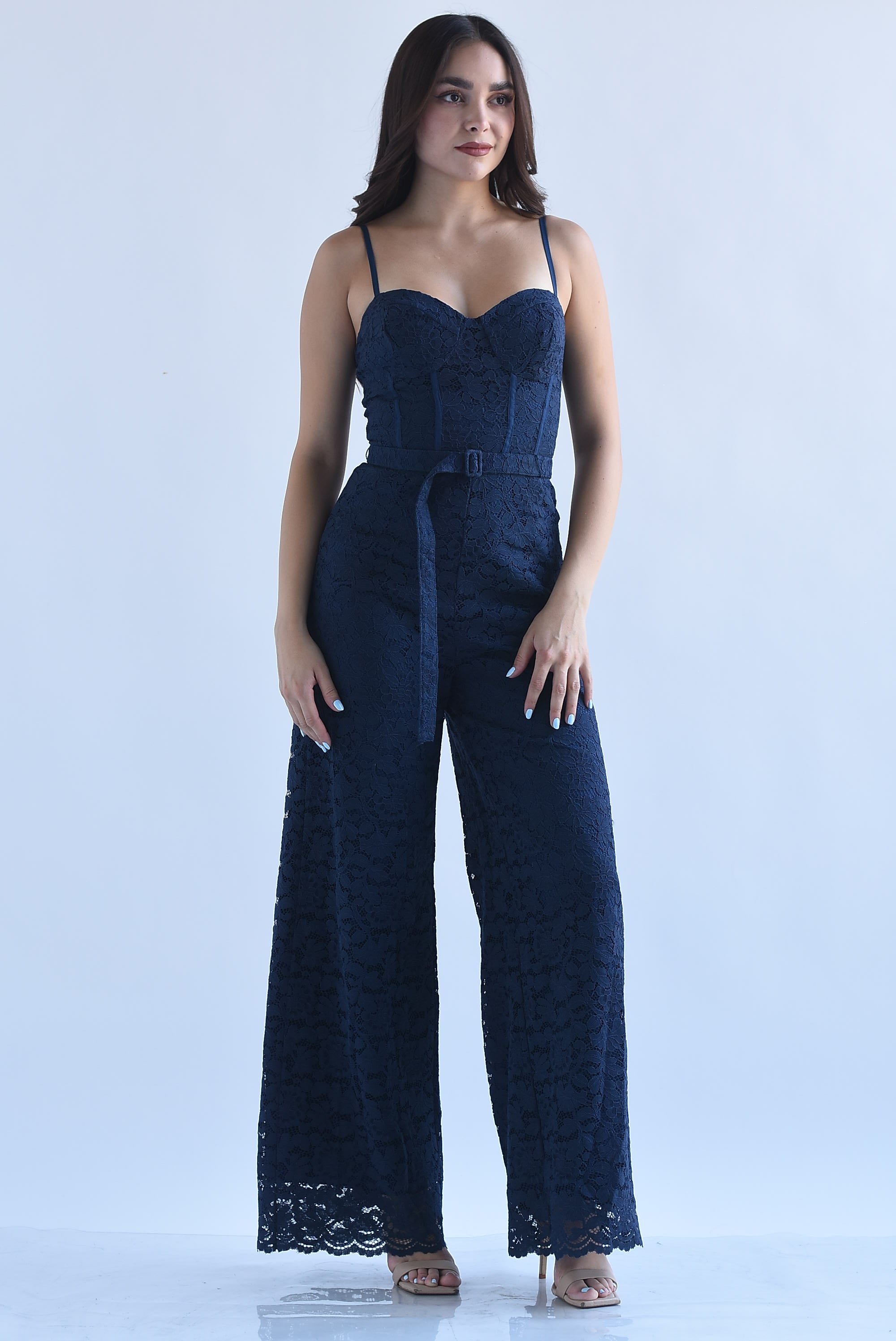 Jumpsuit top corsetero encaje