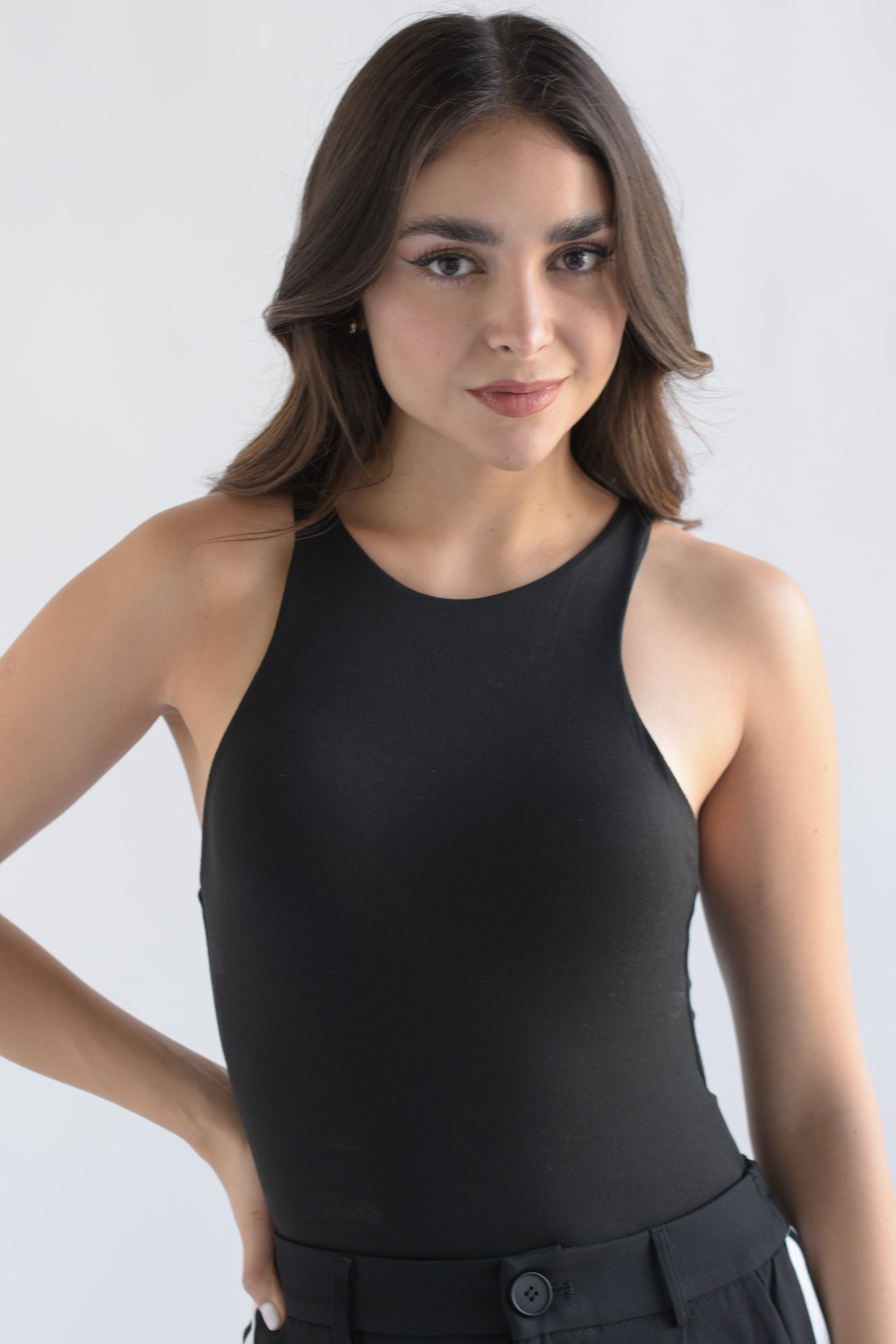 Body halter doble Negro