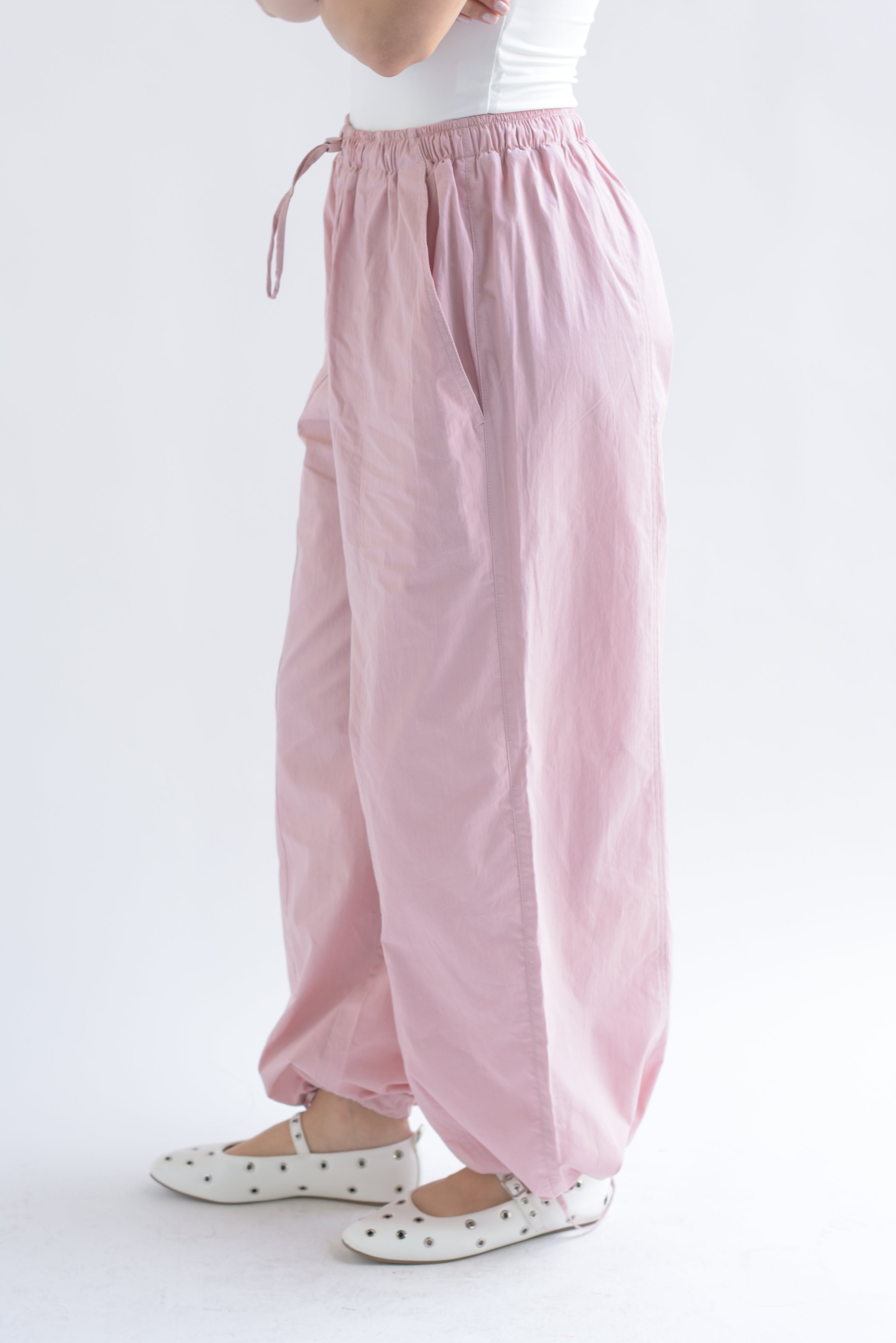 Pantalón jaretas costuras Rosa Baby