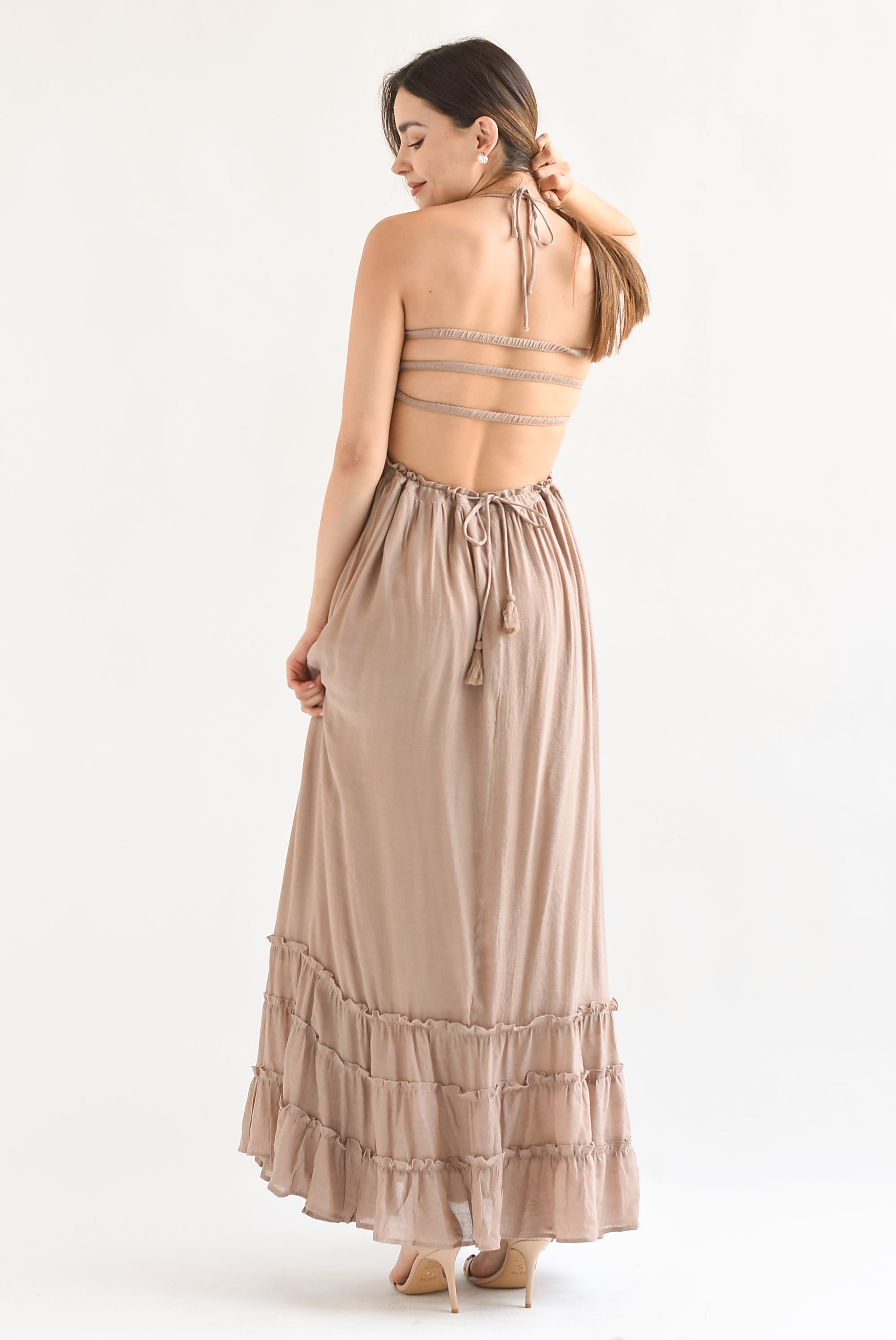 Vestido boho pecho elástico