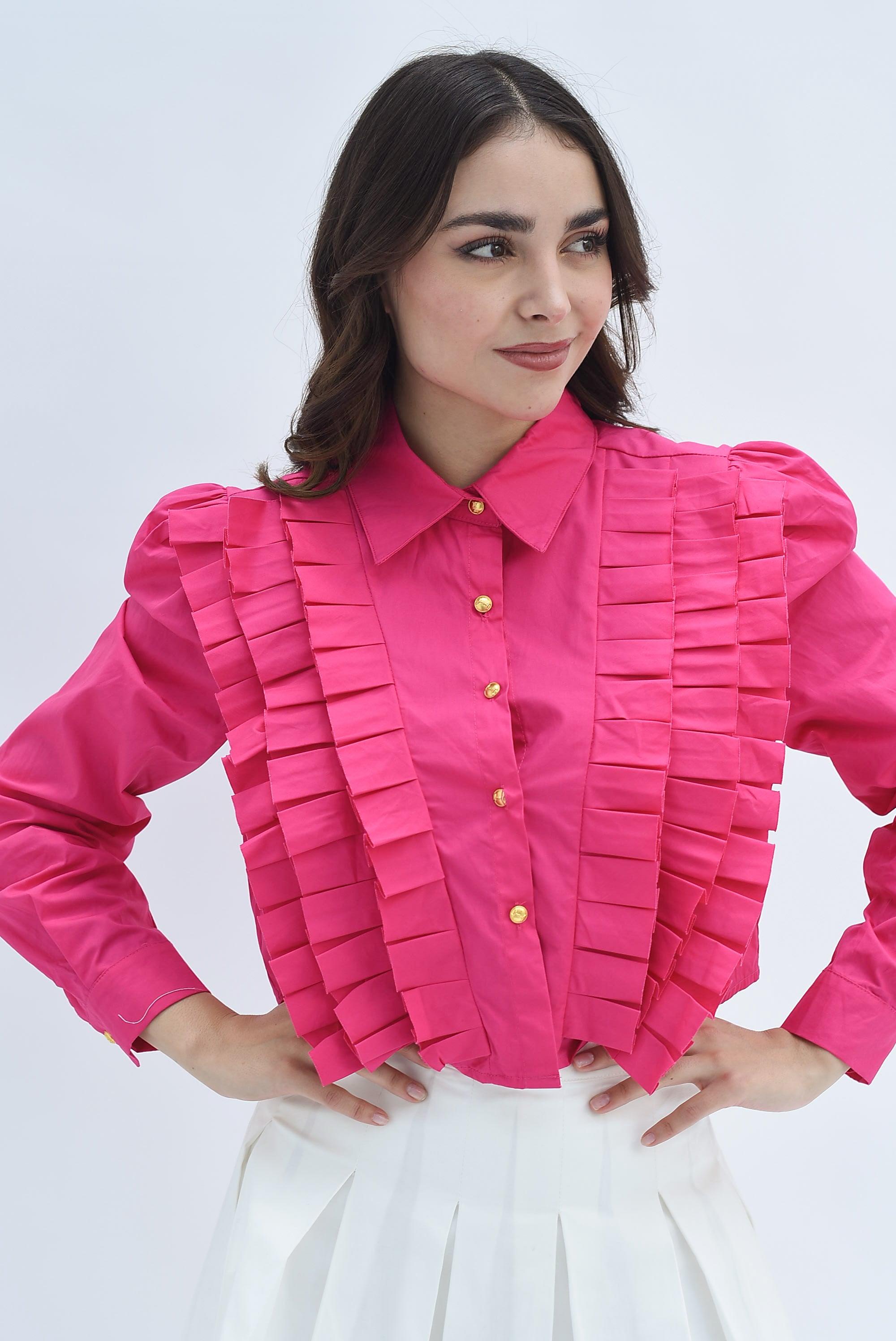 Camisa plisada Fiusha