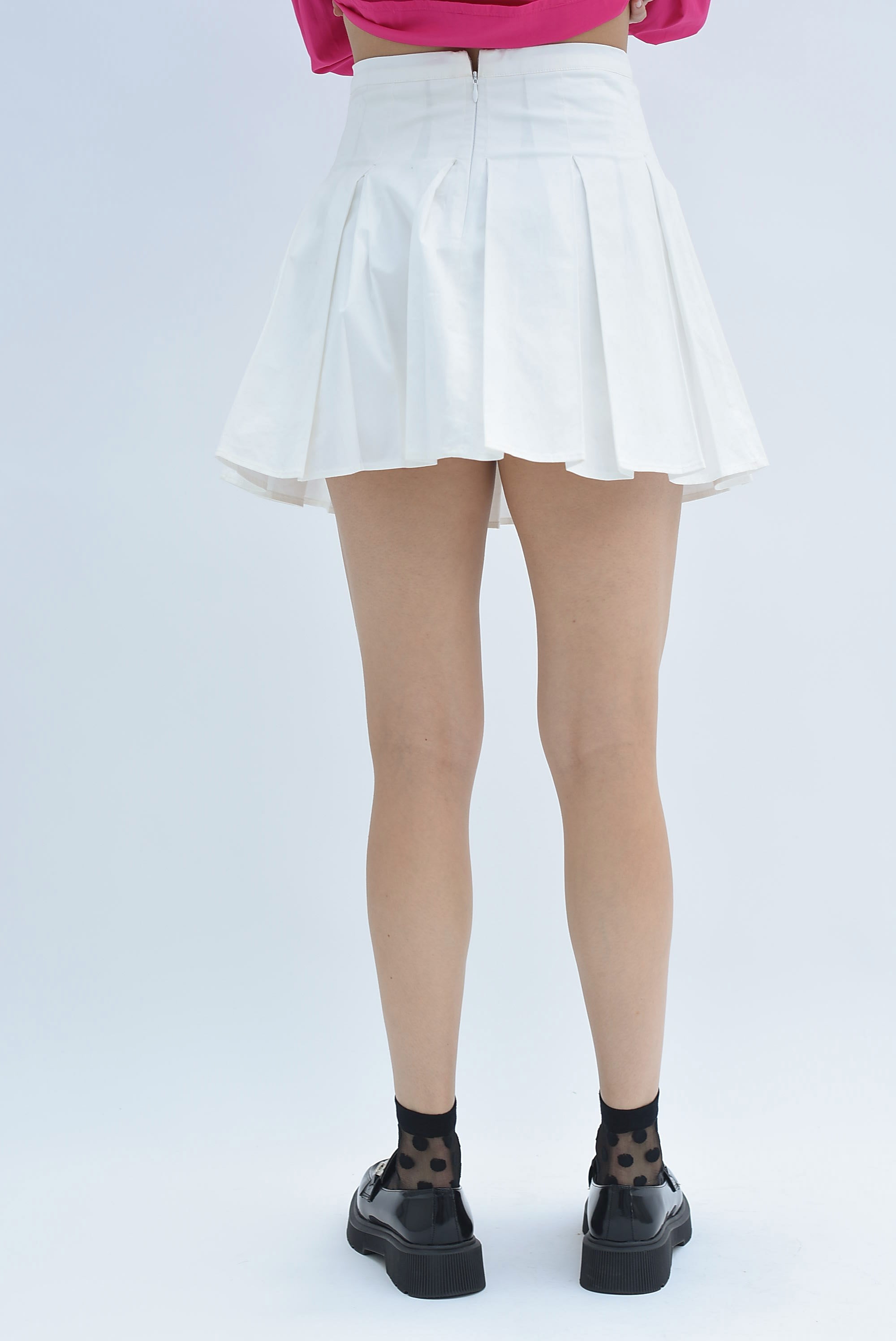 Falda corta tablas Blanco