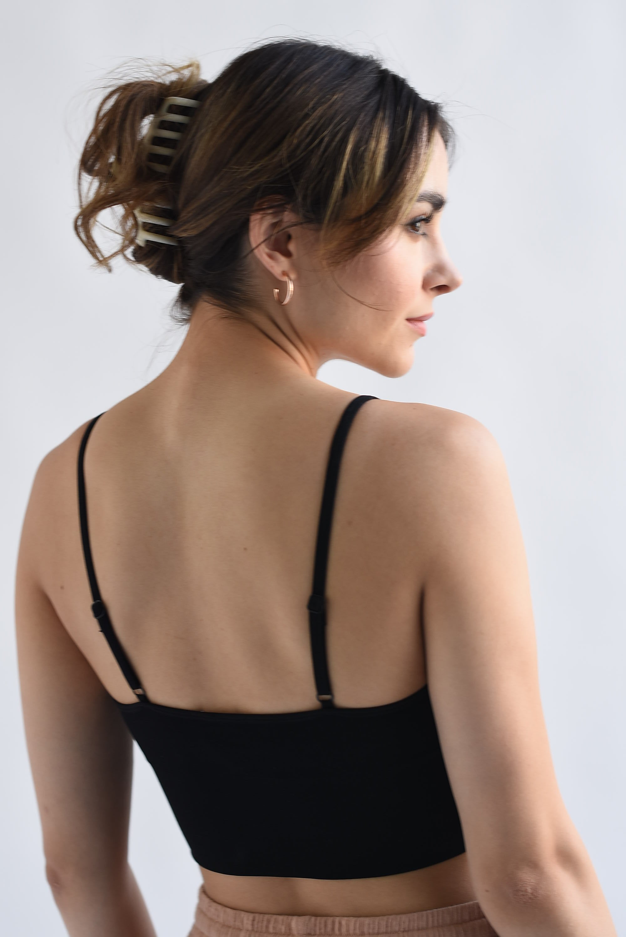 Top Underwear tirante ajustable Negro