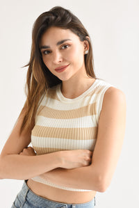 Fashion Styled Top rayas marineras Moka