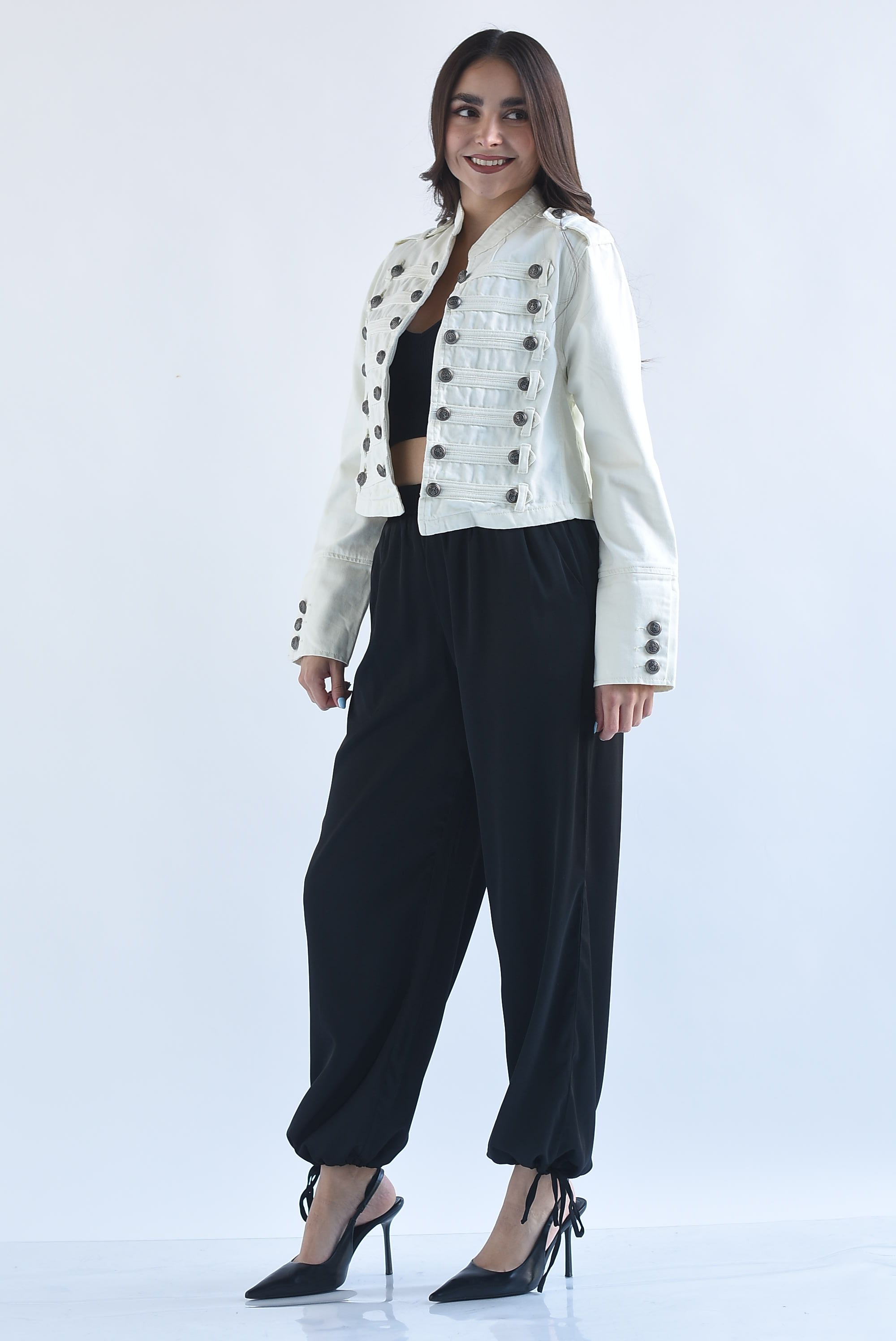 Chamarra militar Denim