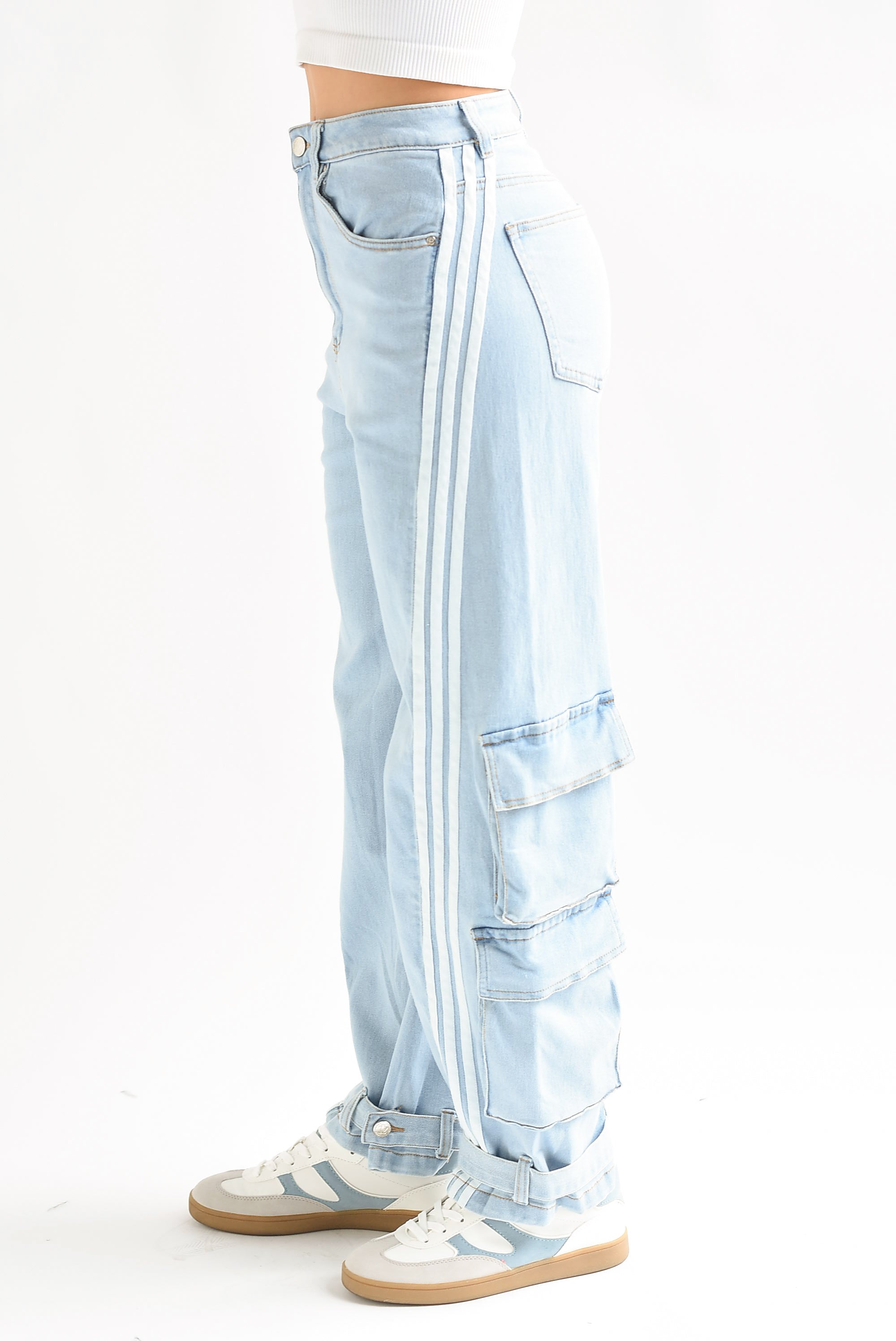 Jeans doble bolsa y track Light
