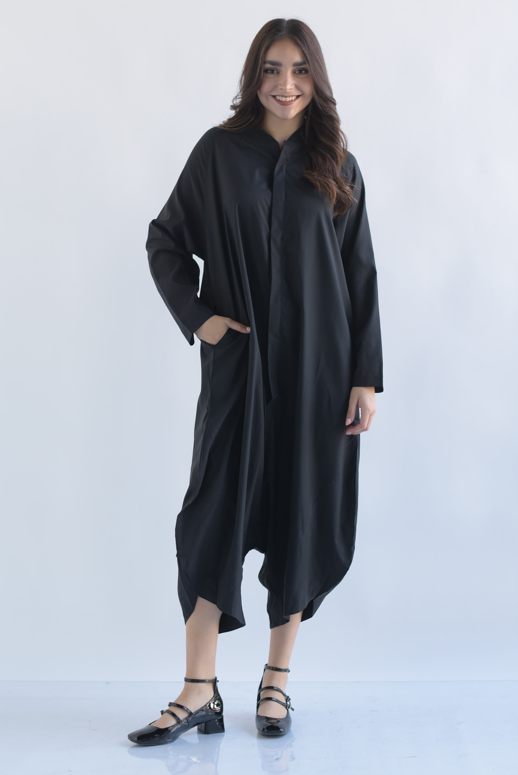 Jumpsuit globo manga larga