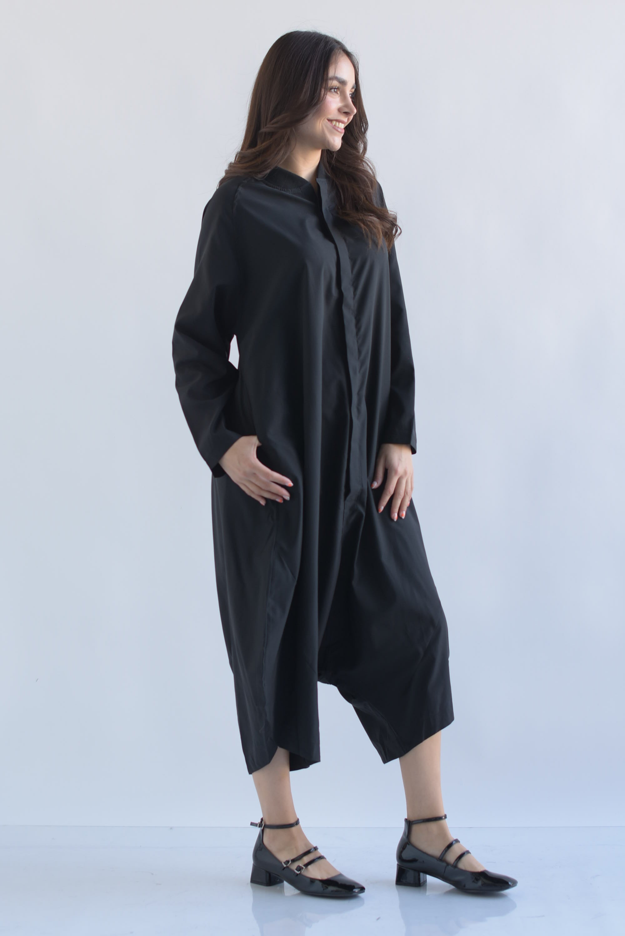 Jumpsuit globo manga larga