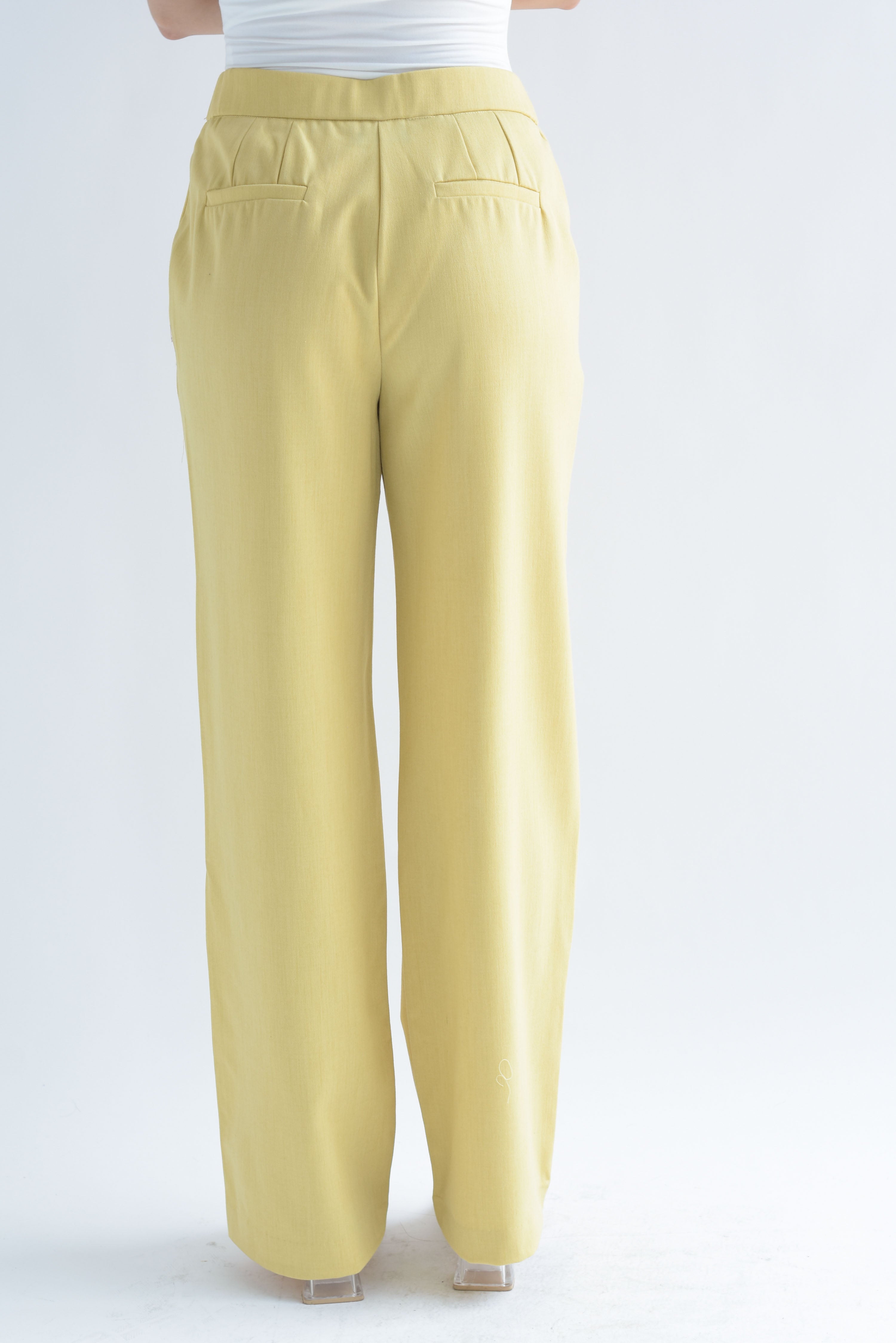 Pantalón de vestir Amarillo