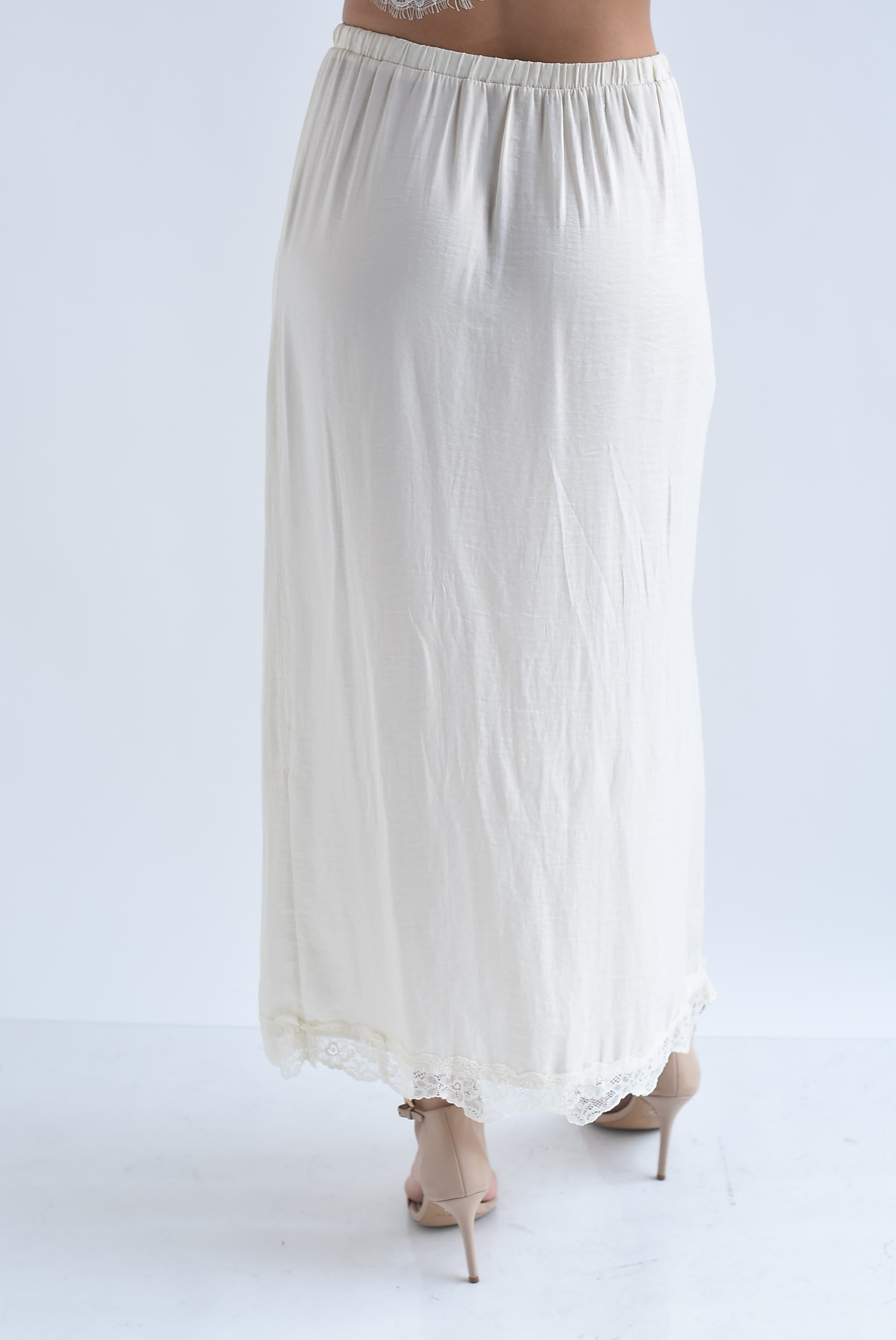 Falda lencera abertura